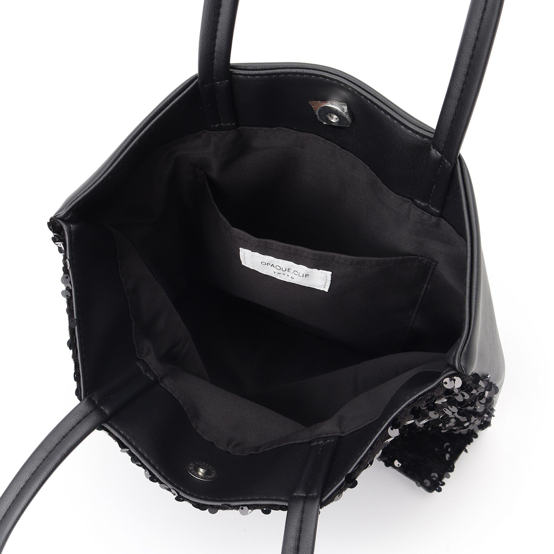 OPAQUE.CLIP「【A4サイズ対応】スパンコールコンビトートバッグ」|トートバッグ|