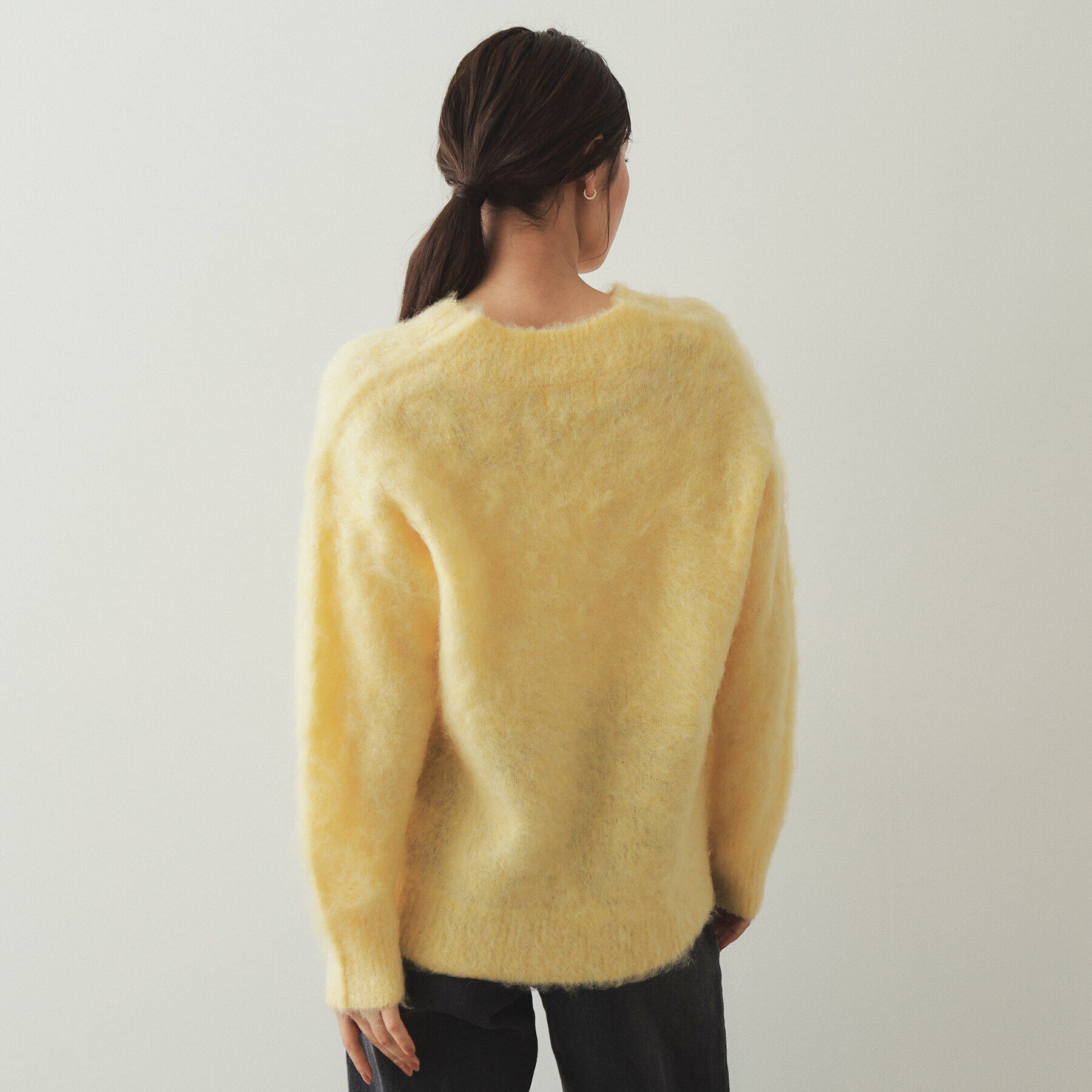 OPAQUE.CLIP「アルパカ混Vネックニット【洗える】」|ニット・セーター|