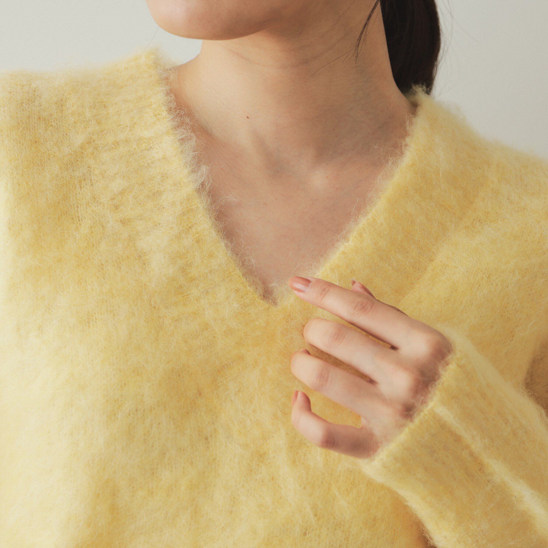 OPAQUE.CLIP「アルパカ混Vネックニット【洗える】」|ニット・セーター|