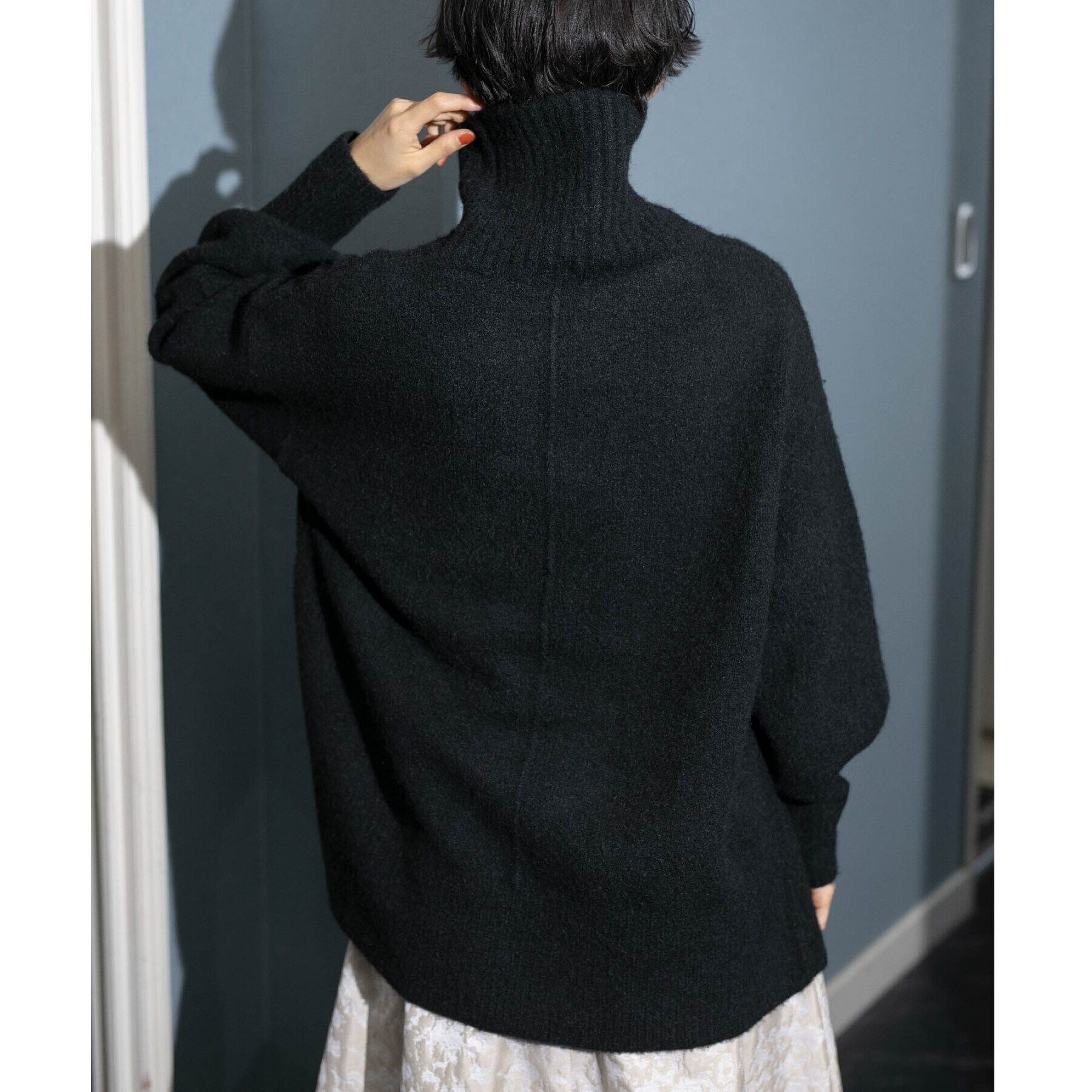 OPAQUE.CLIP「ミドルゲージハイネックニット【洗濯機洗い可】」|ニット・セーター|