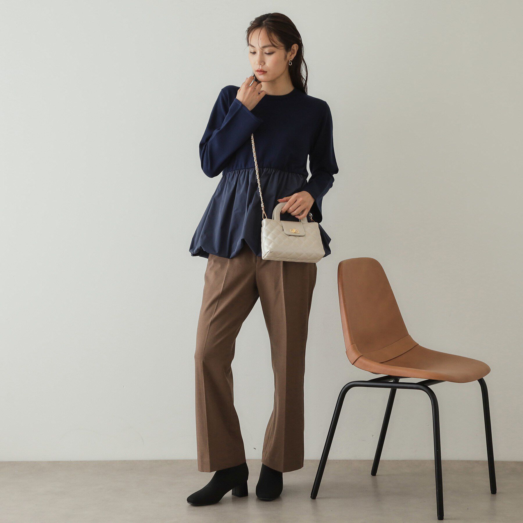 OPAQUE.CLIP「【2WAY】ダイヤキルティングデザインチェーンショルダーバッグ」|ショルダー・メッセンジャー|