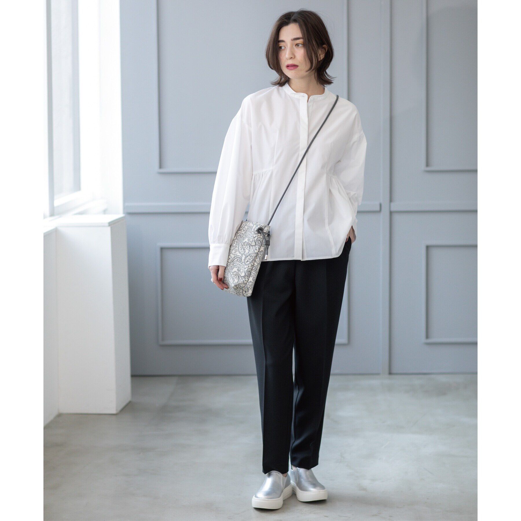 OPAQUE.CLIP「《SS-LLsize》美脚ストレッチイージーテーパードパンツ【洗濯機洗い可/防シワ】」|その他|