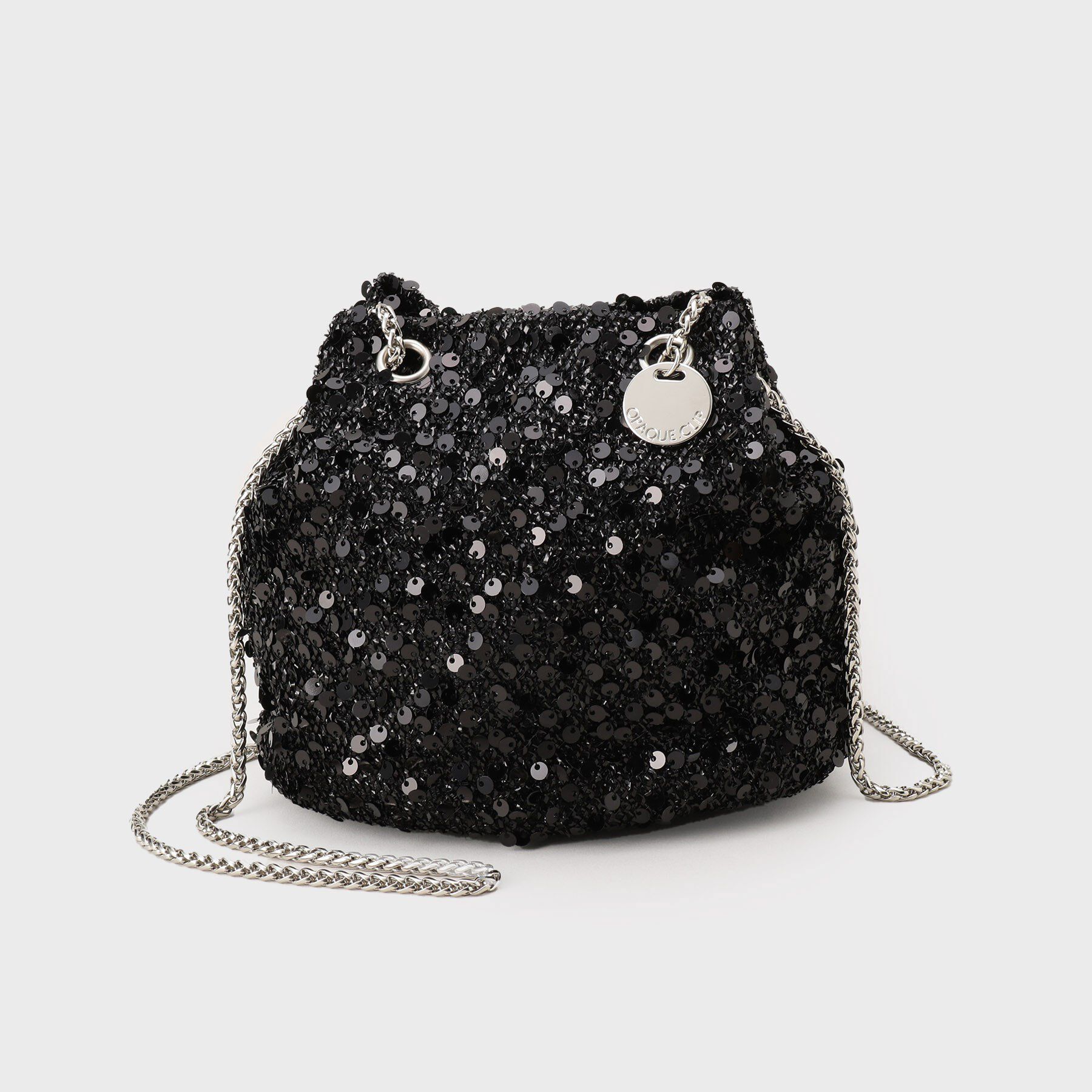 OPAQUE.CLIP「【6色展開】シャイニー素材巾着ミニショルダーバッグ」|ショルダー・メッセンジャー|