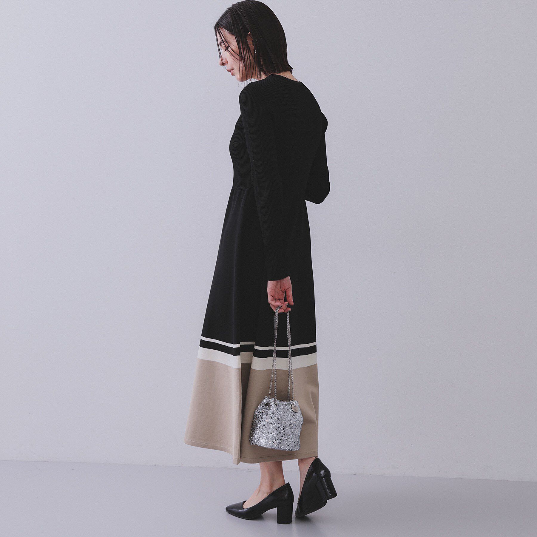 OPAQUE.CLIP「【6色展開】シャイニー素材巾着ミニショルダーバッグ」|ショルダー・メッセンジャー|