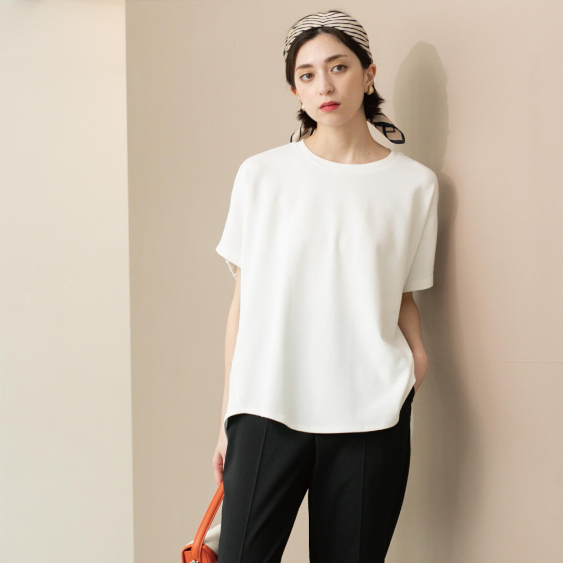 OPAQUE.CLIP「リラクシードルマンスリーブトップス【UV/吸水速乾/洗濯機洗い可】」|Tシャツ・カットソー|