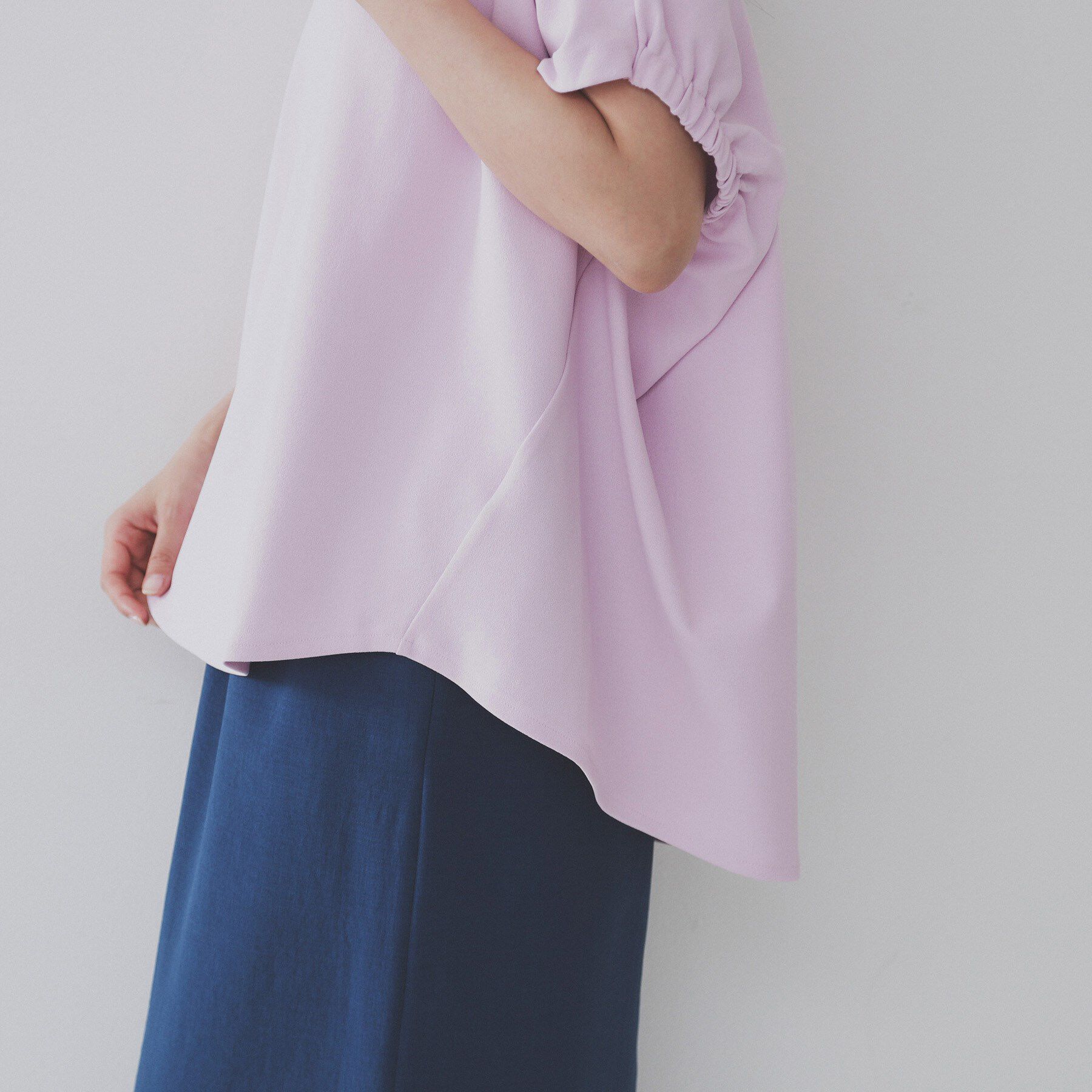 OPAQUE.CLIP「リラクシードルマンスリーブトップス【UV/吸水速乾/洗濯機洗い可】」|Tシャツ・カットソー|