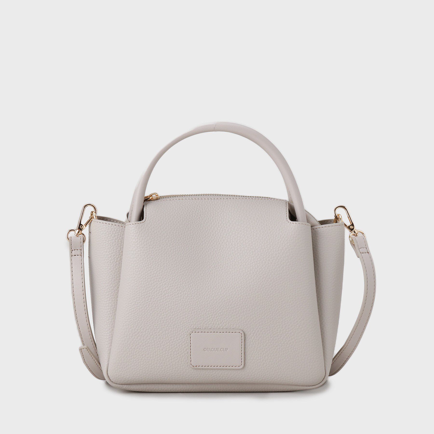 OPAQUE.CLIP「【2WAY】シュリンク合皮ラウンドミニショルダーバッグ」|ショルダー・メッセンジャー|