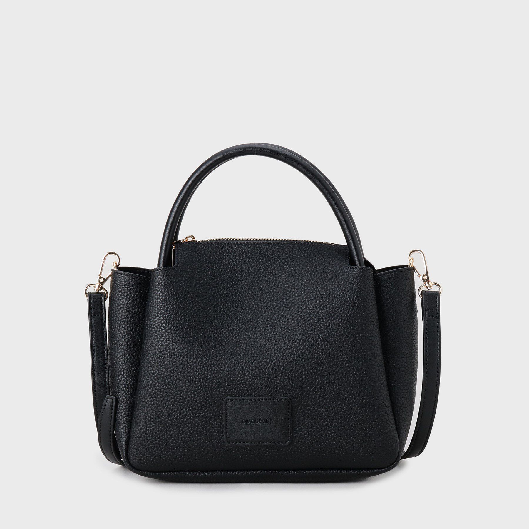 OPAQUE.CLIP「【2WAY】シュリンク合皮ラウンドミニショルダーバッグ」|ショルダー・メッセンジャー|