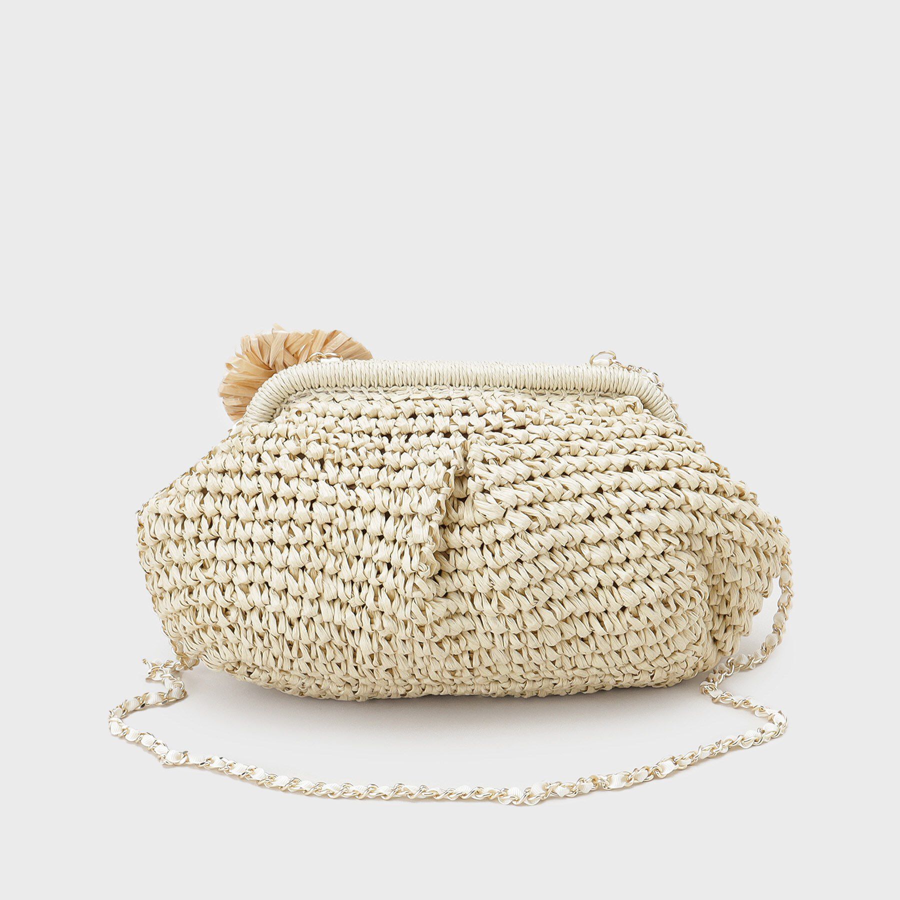 OPAQUE.CLIP「【3WAY】フラワークリップ付きがま口ペーパーショルダーバッグ」|ショルダー・メッセンジャー|