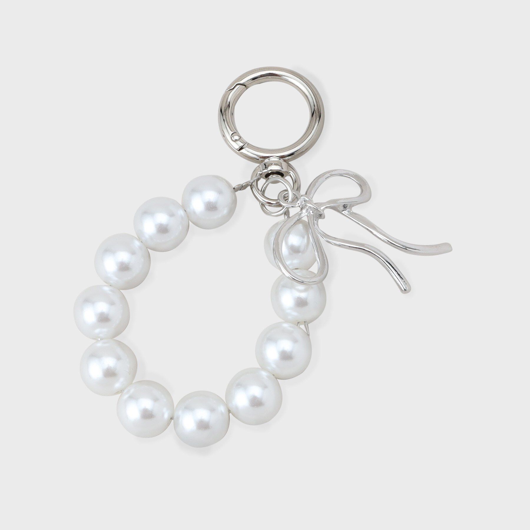 OPAQUE.CLIP「ボールリボンチャーム」|キーケース|オフホワイト(003