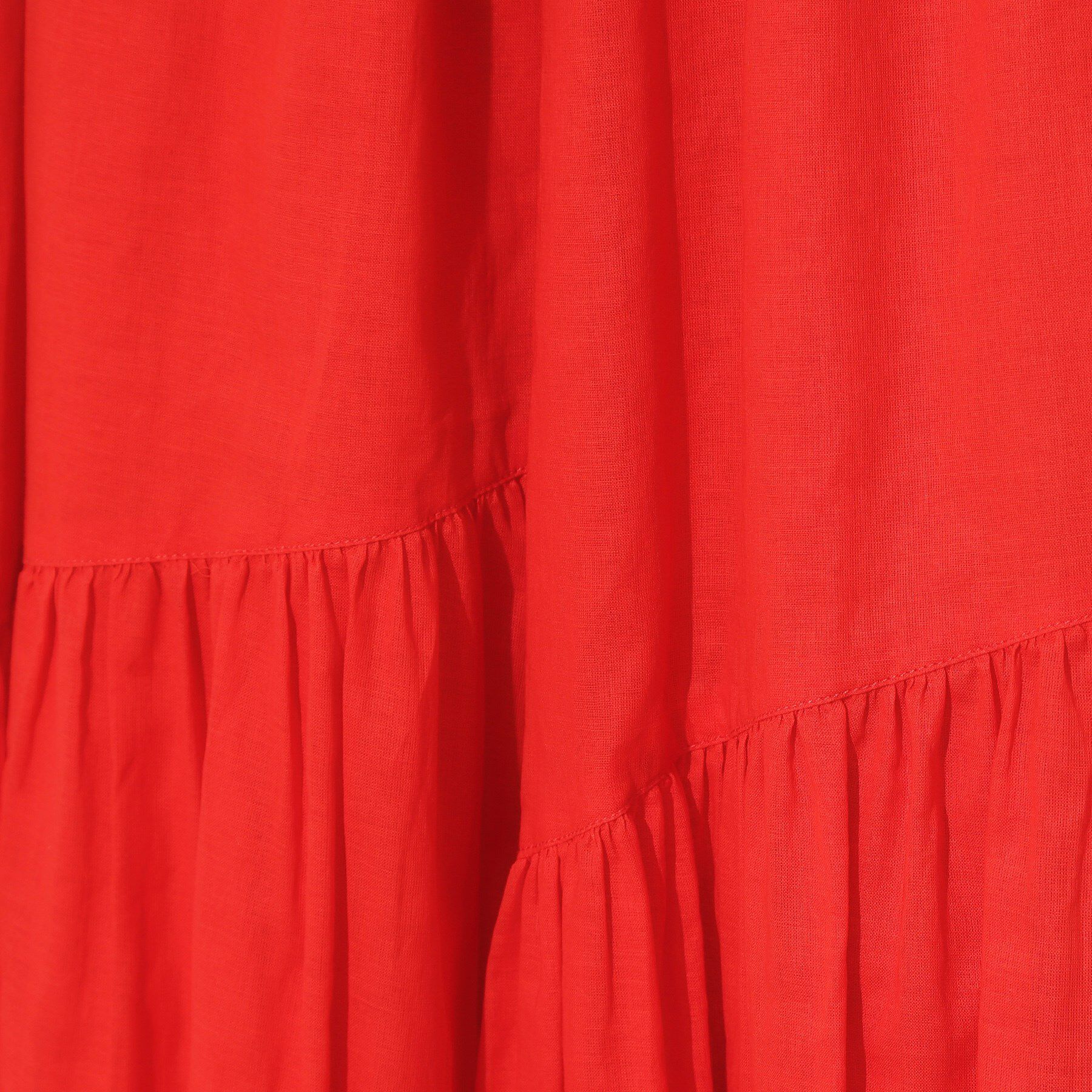 OPAQUE.CLIP「ギャザーフレアスカート/オーガニックコットン混【洗濯機洗い可】」|スカート|