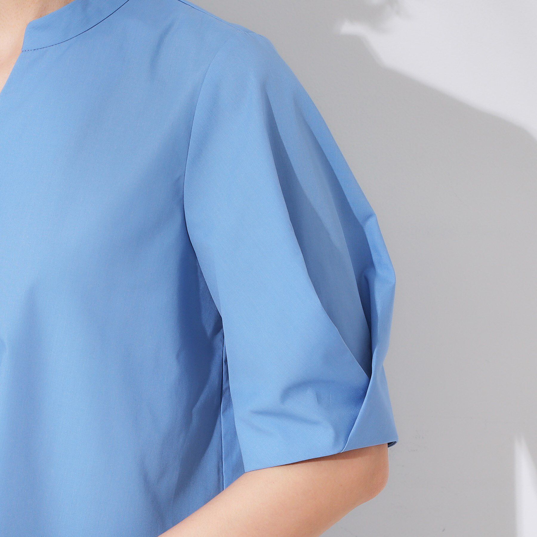 OPAQUE.CLIP「スキッパータックスリーブブラウス【洗濯機洗い可】」|シャツ・ブラウス|