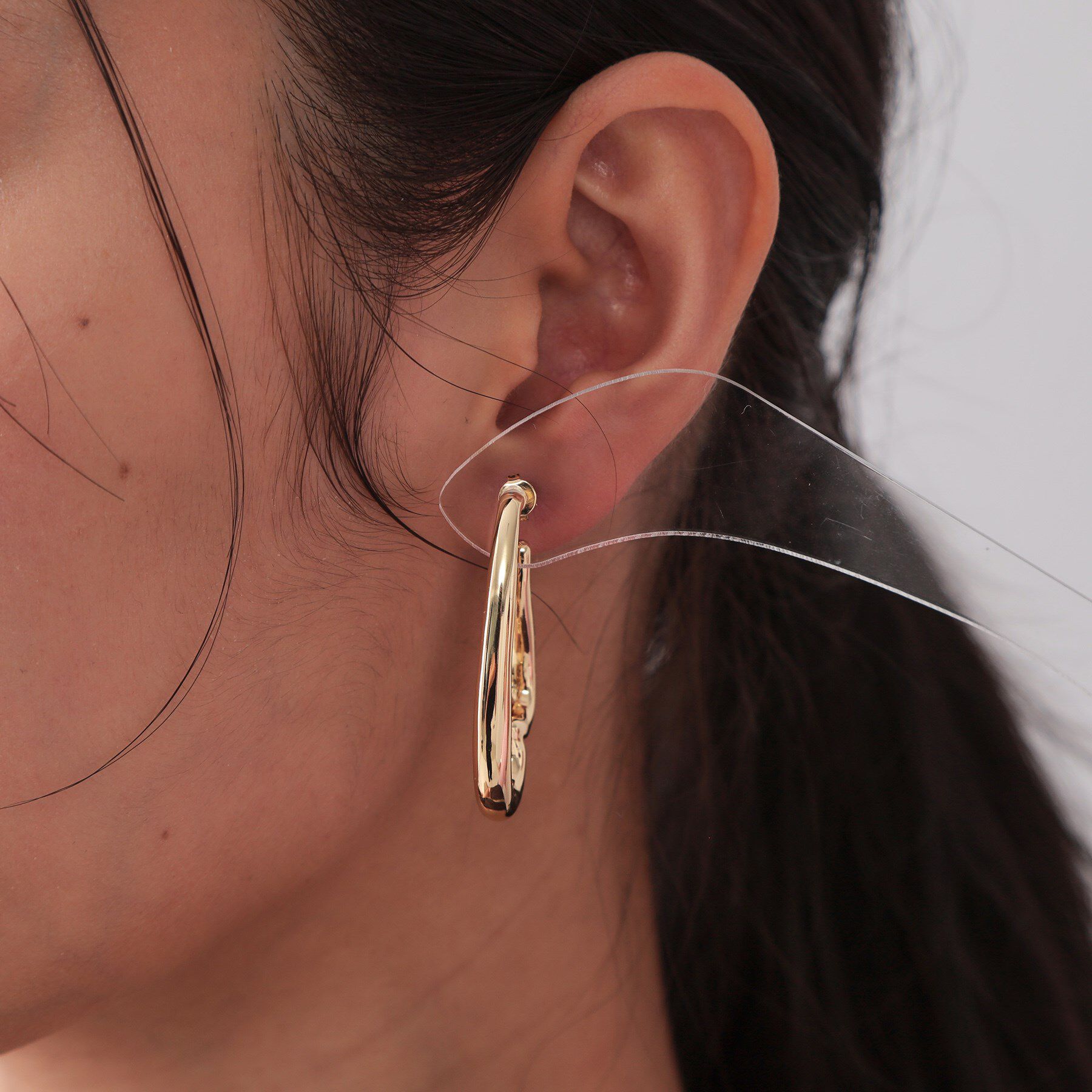 OPAQUE.CLIP「変型ハートピアス」|ピアス|