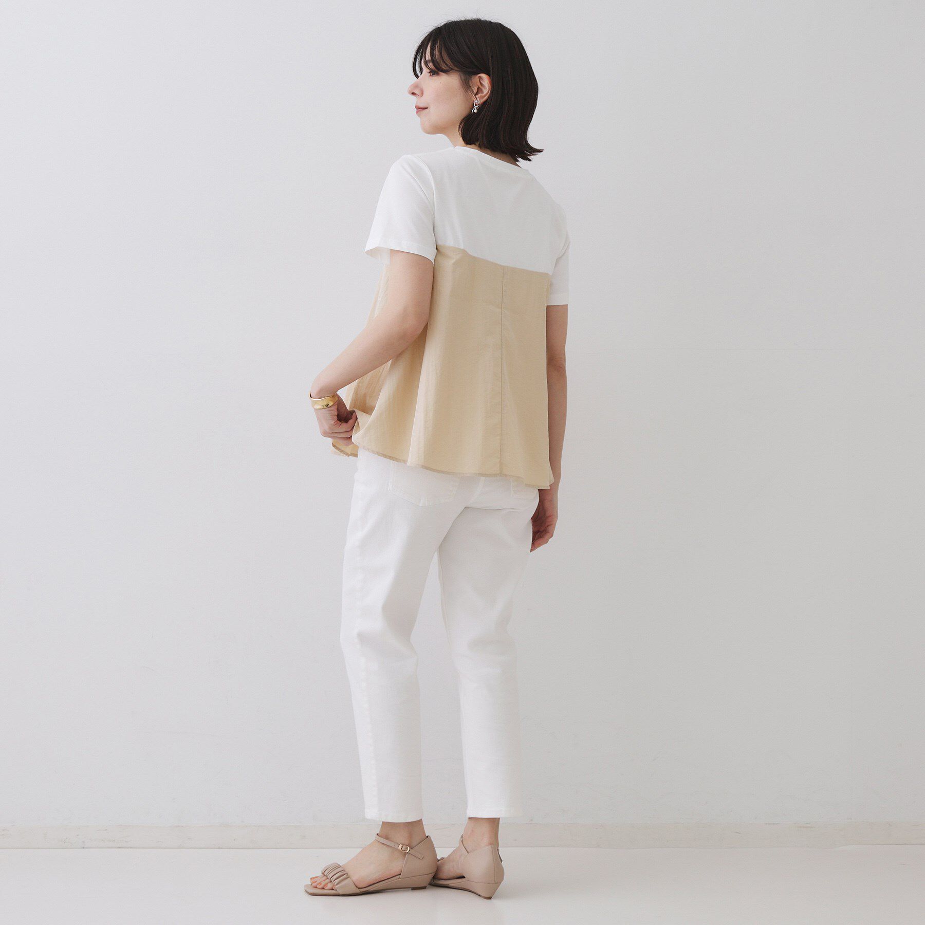 OPAQUE.CLIP「ビスチェドッキングカットソー【洗濯機洗い可】」|Tシャツ・カットソー|