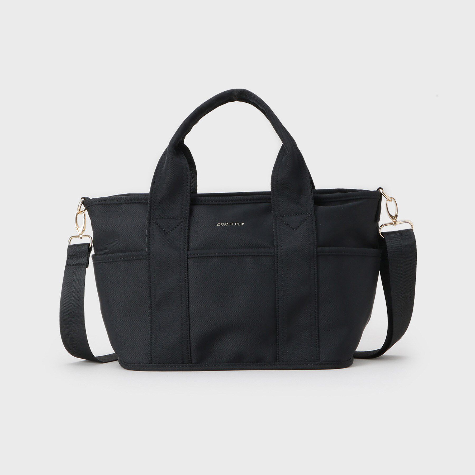 OPAQUE.CLIP「【軽量/撥水加工/2WAY/多ポケット】ツイルミドルサイズトートバッグ」|トートバッグ|
