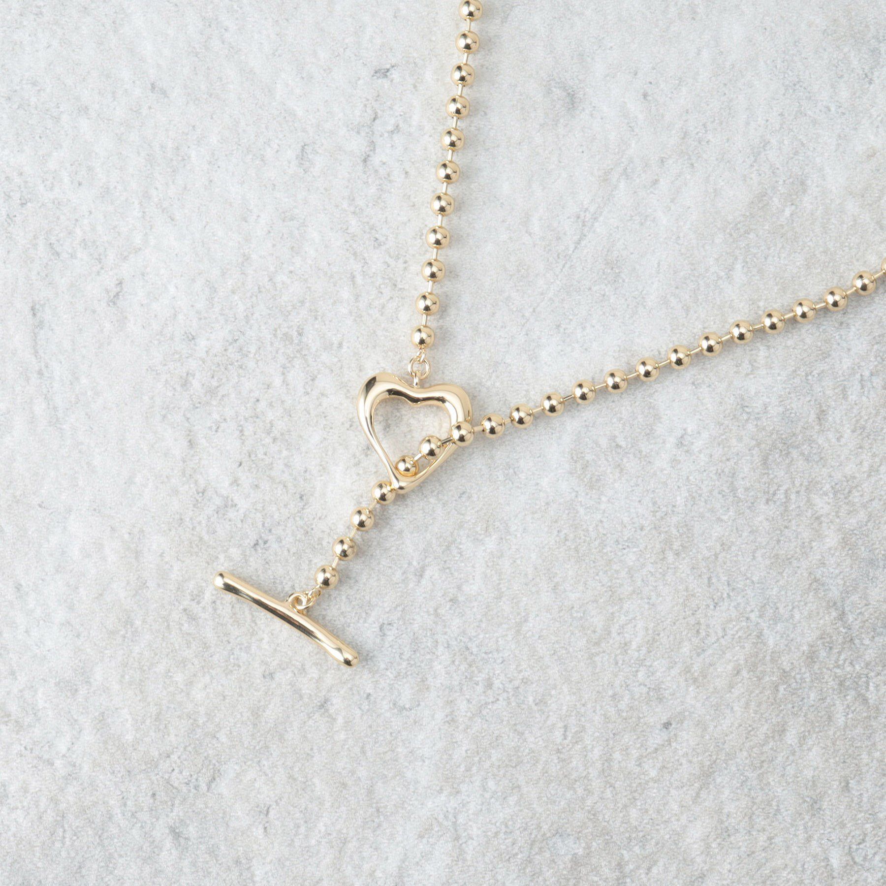 OPAQUE.CLIP「ハートマンテル ボールチェーンネックレス」|ネックレス|