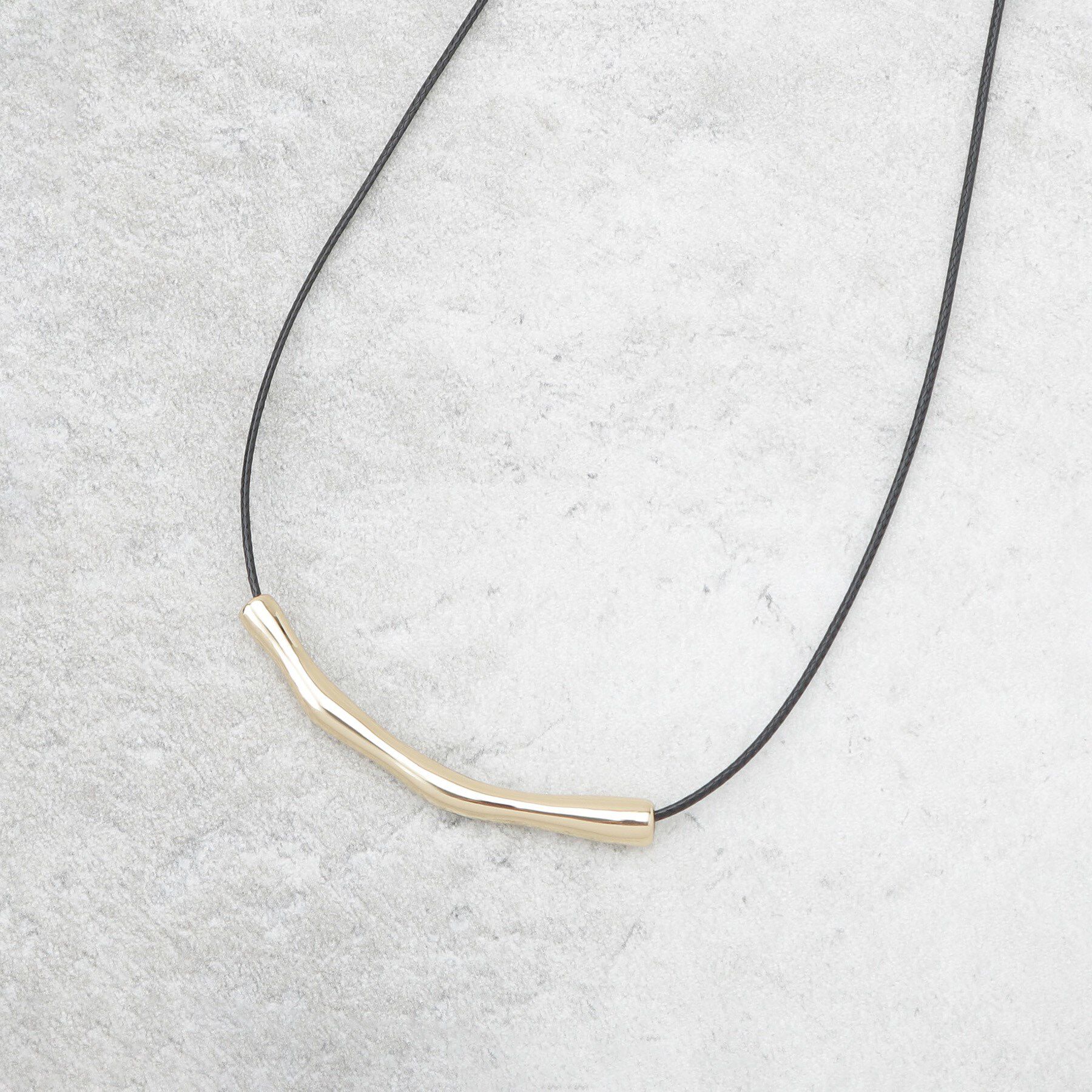 OPAQUE.CLIP「メタルバー&times;コードネックレス」|ネックレス|