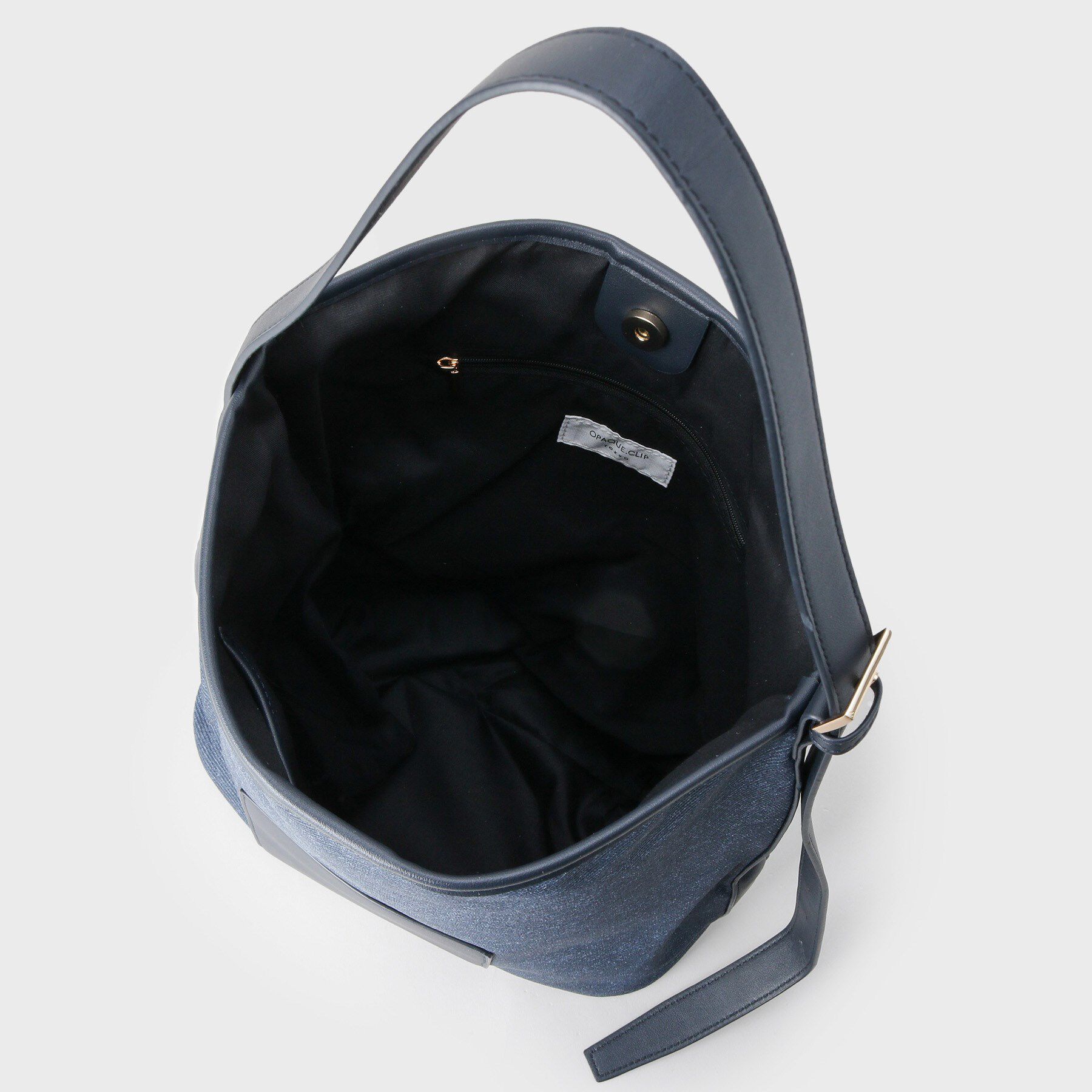 OPAQUE.CLIP「キャンバス調合皮ワンハンドルショルダーバッグ」|ショルダー・メッセンジャー|