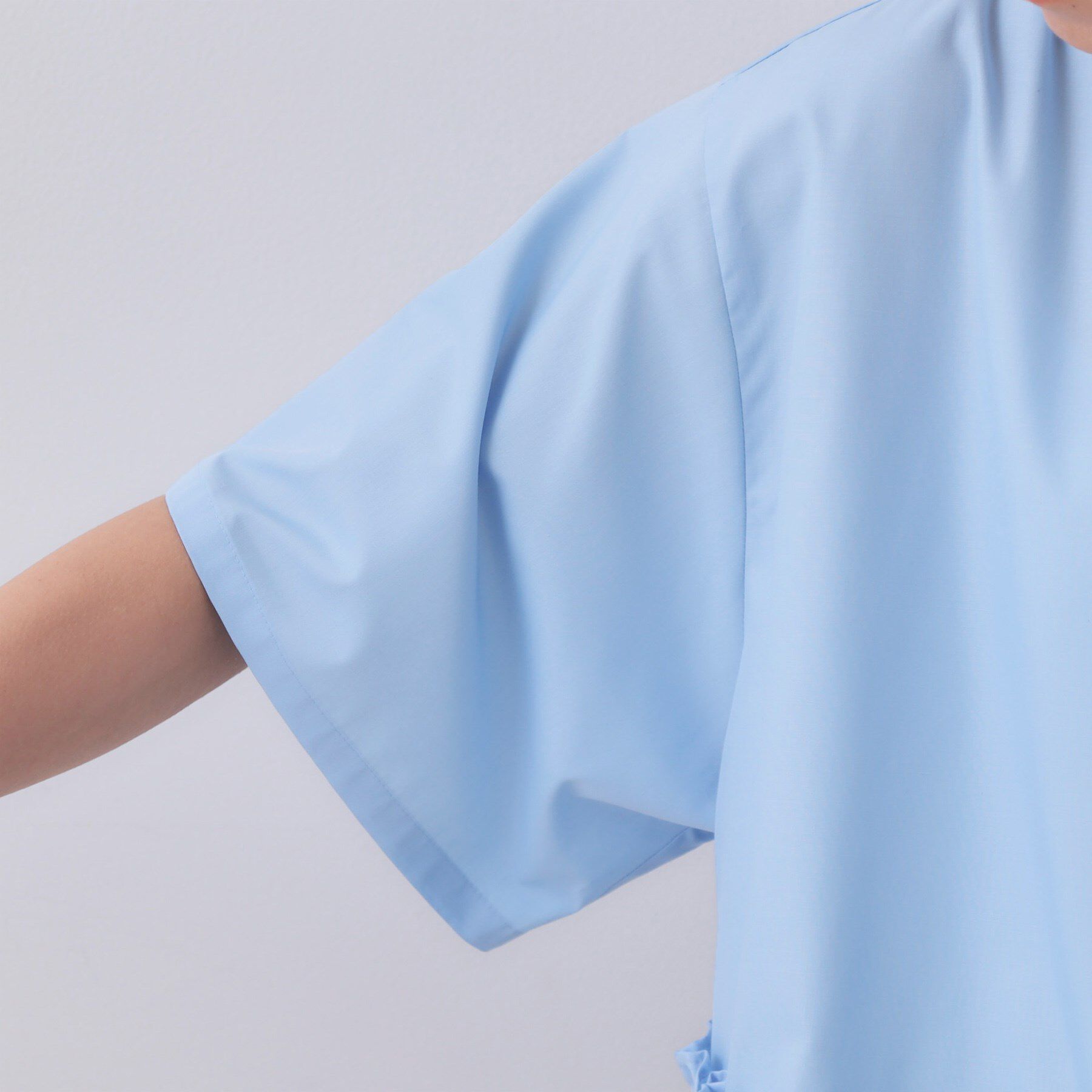 OPAQUE.CLIP「裾フリルシャツ【洗濯機洗い可】」|シャツ・ブラウス|