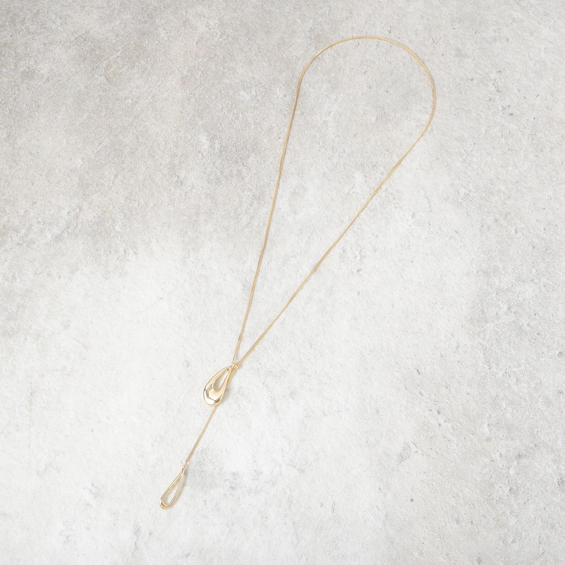 OPAQUE.CLIP「【2WAY】しずくメタルネックレス」|ネックレス|