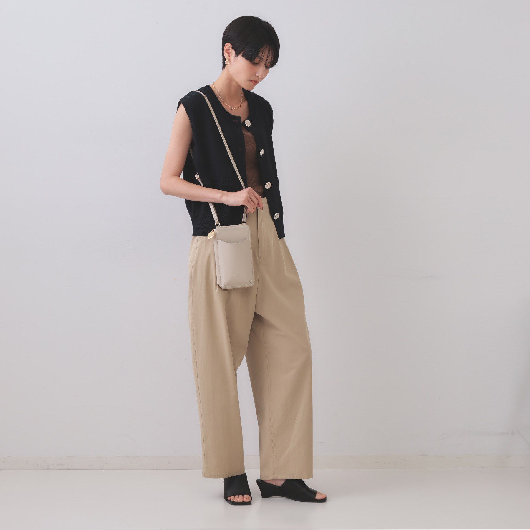 OPAQUE.CLIP「【お財布機能付き】ケイタイミニショルダーバッグ」|ショルダー・メッセンジャー|