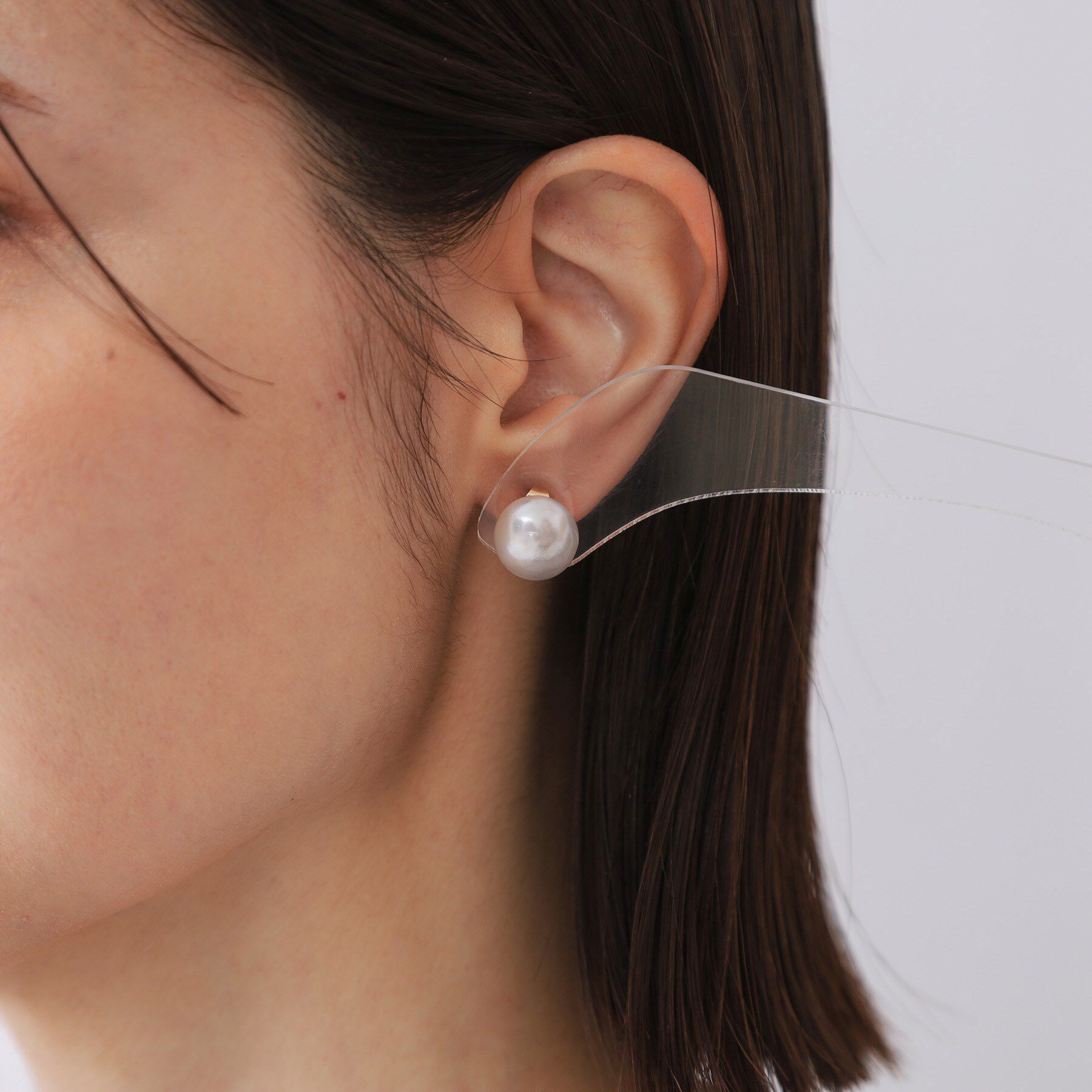 OPAQUE.CLIP「ガラスパールピアス」|ピアス|