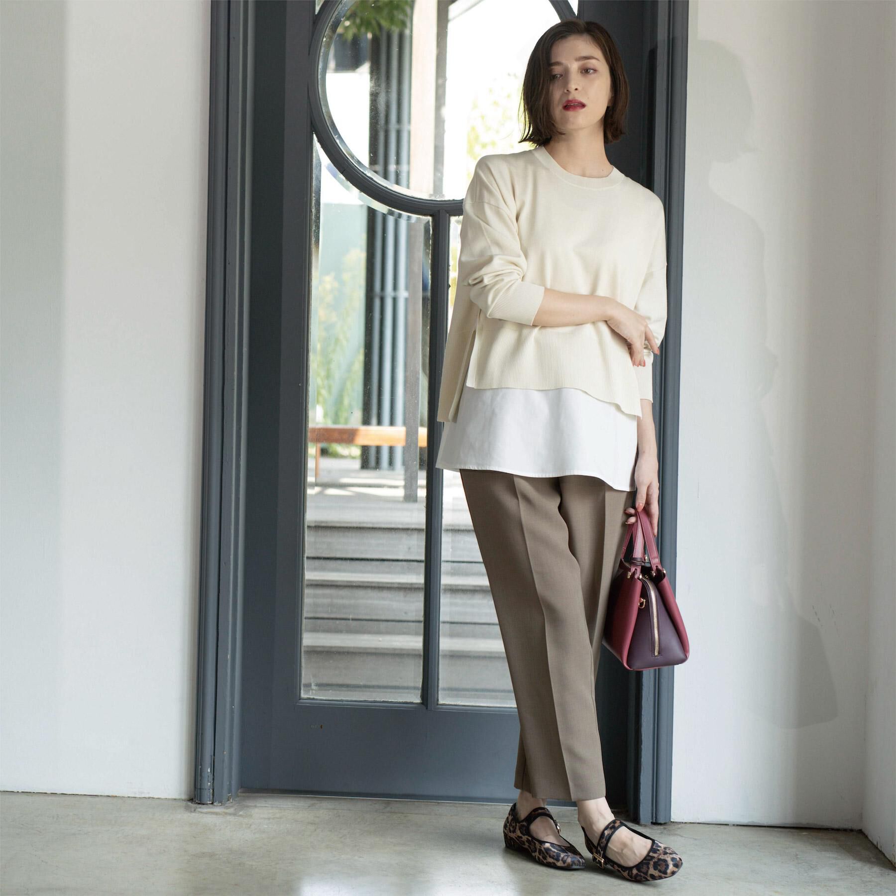 OPAQUE.CLIP「ストレッチ美脚イージーテーパードパンツ【防シワ/洗濯機洗い可】」|その他|