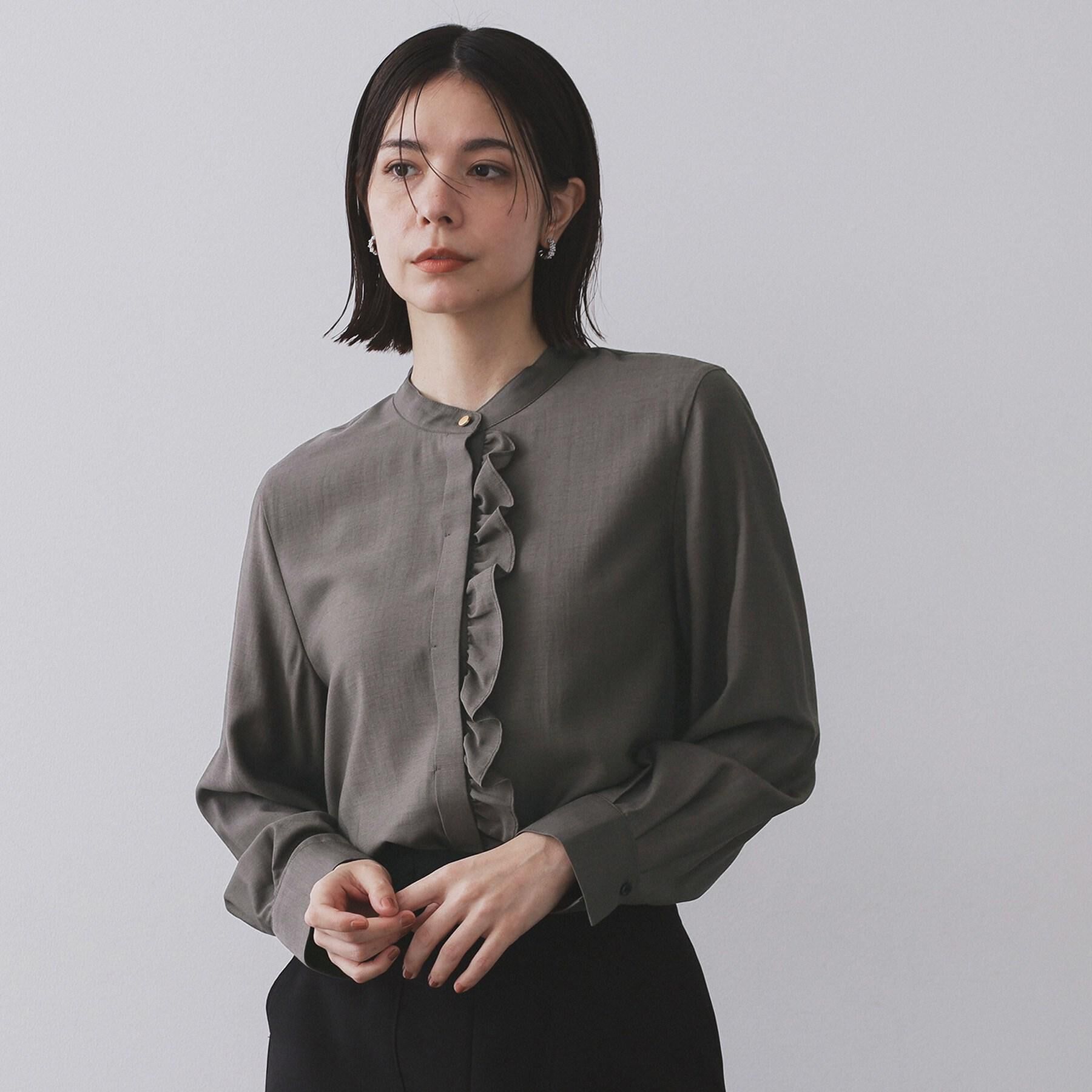 OPAQUE.CLIP「フロントフリルブラウス【洗濯機OK】」|シャツ・ブラウス|