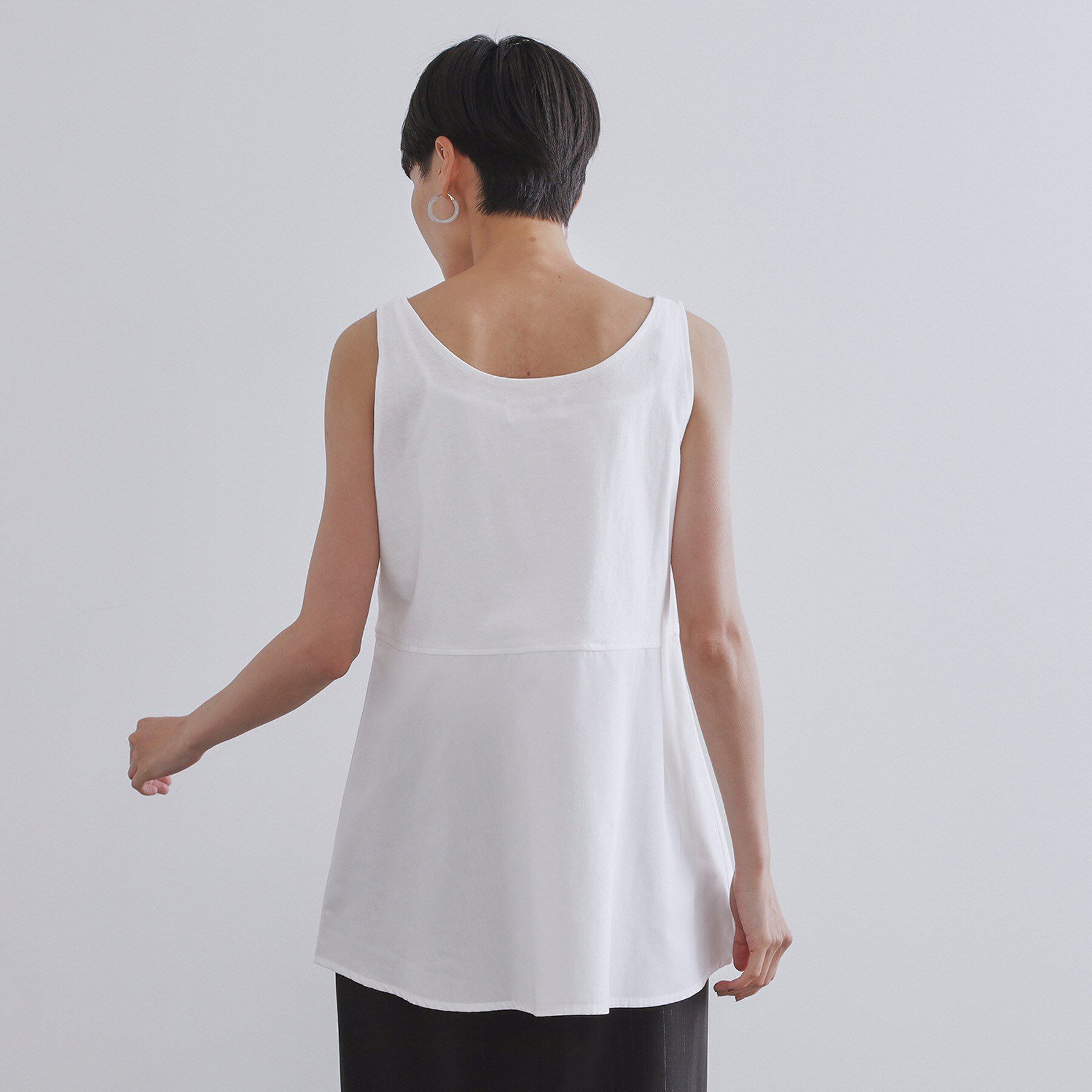 OPAQUE.CLIP「《ツインセット》リラクシーサイドスリットニット&times;ドッキングタンク【洗濯機洗い可】」|その他|