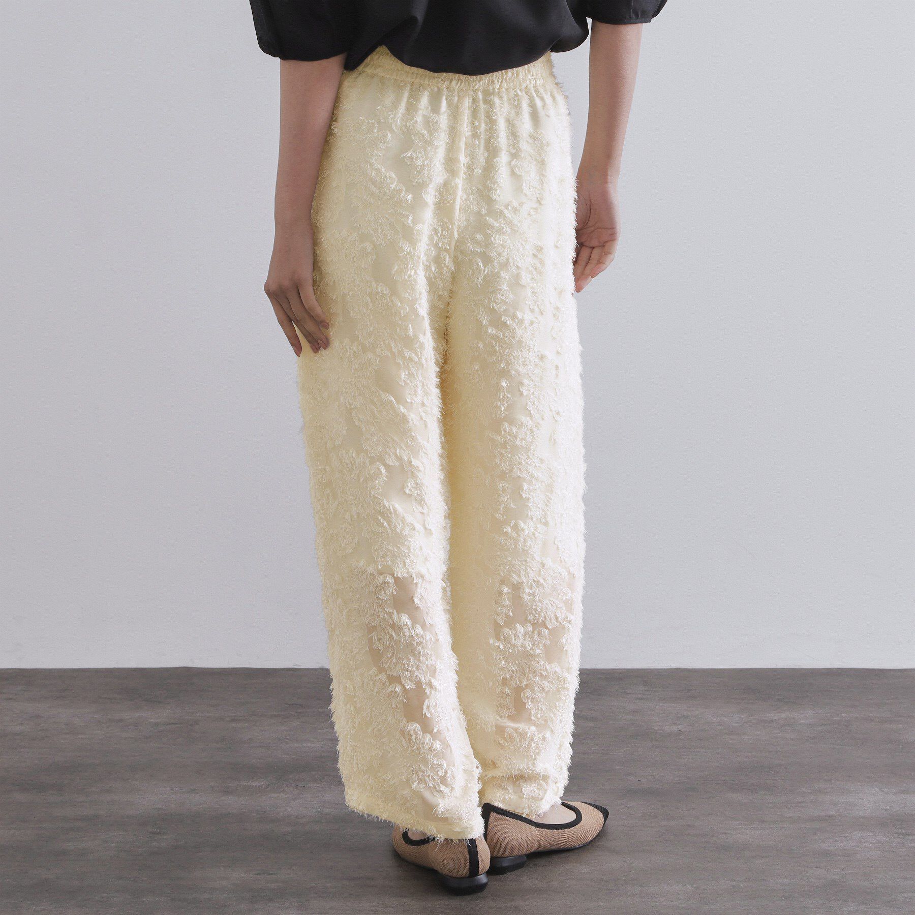 OPAQUE.CLIP「フリンジジャカードイージーパンツ【洗濯機洗い可】」|その他|