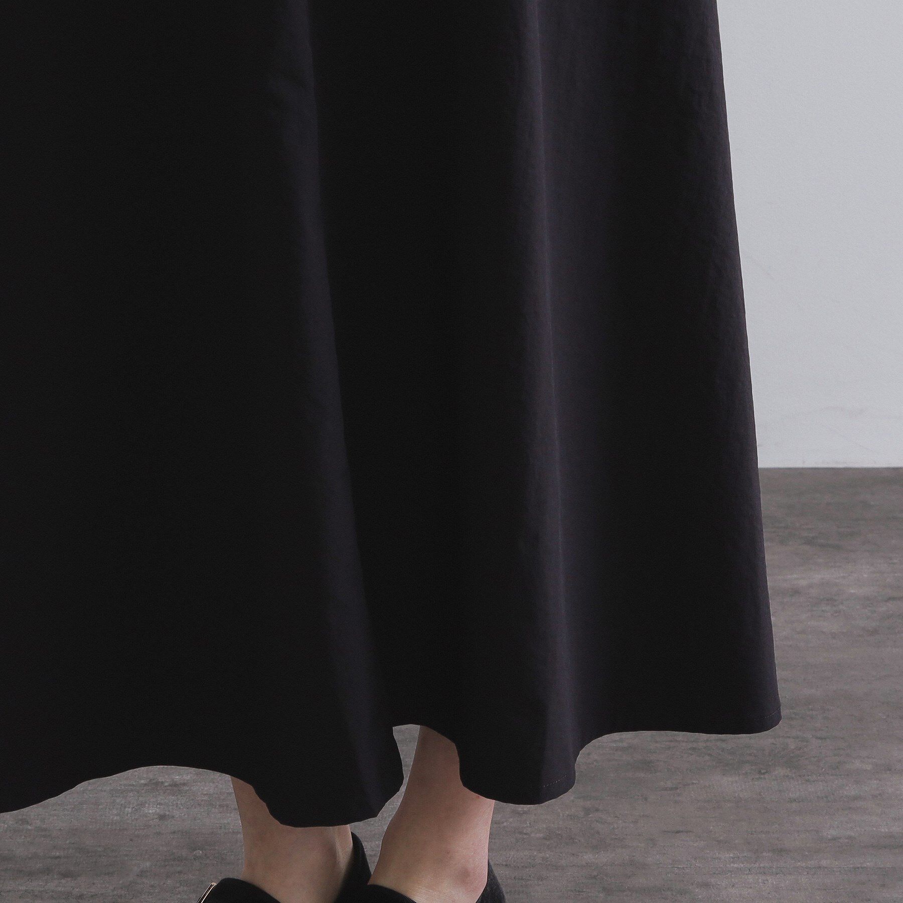 OPAQUE.CLIP「コットンライクフレアスカート【洗濯機洗い可】」|スカート|