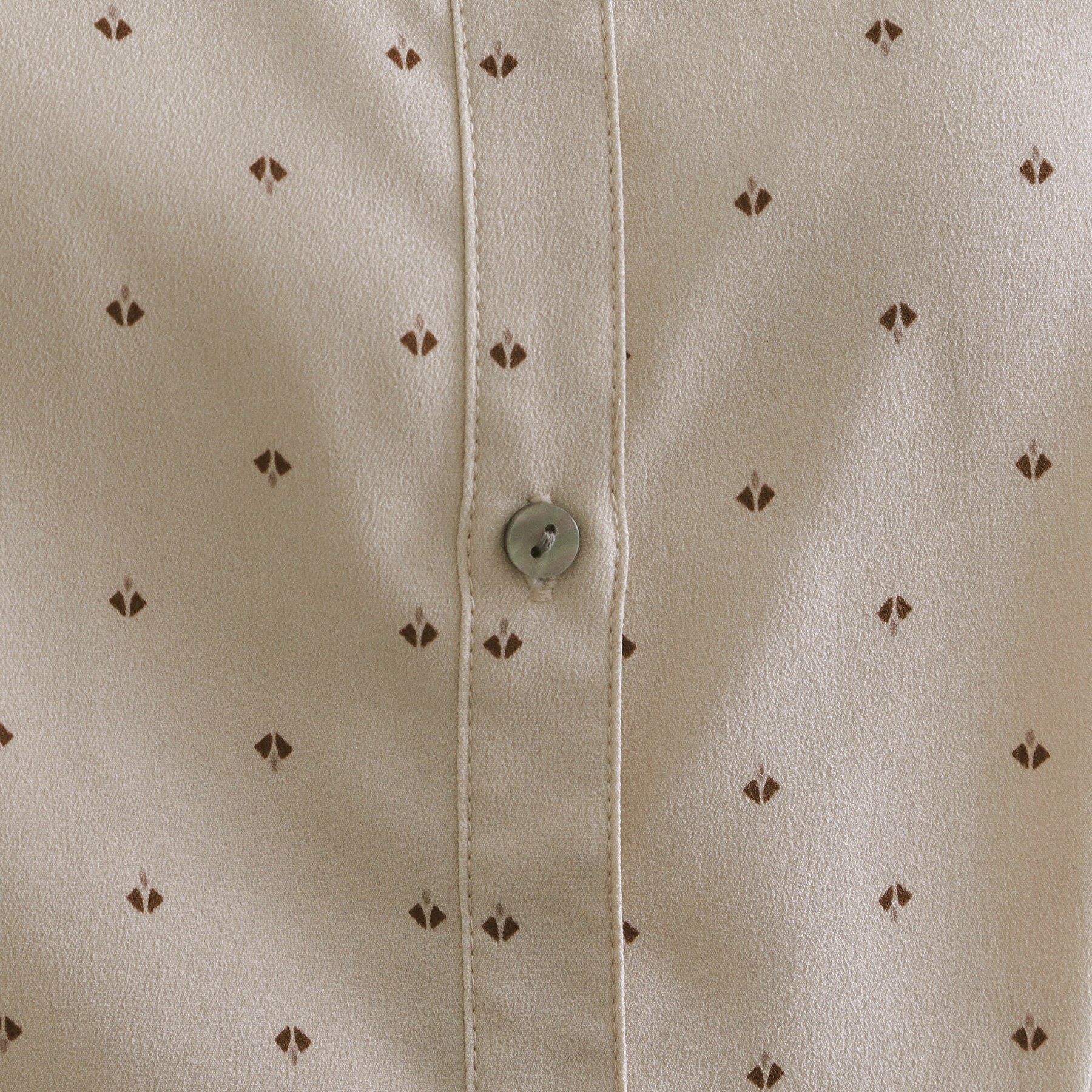 OPAQUE.CLIP「プリントペプラムブラウス【洗濯機洗い可】」|シャツ・ブラウス|