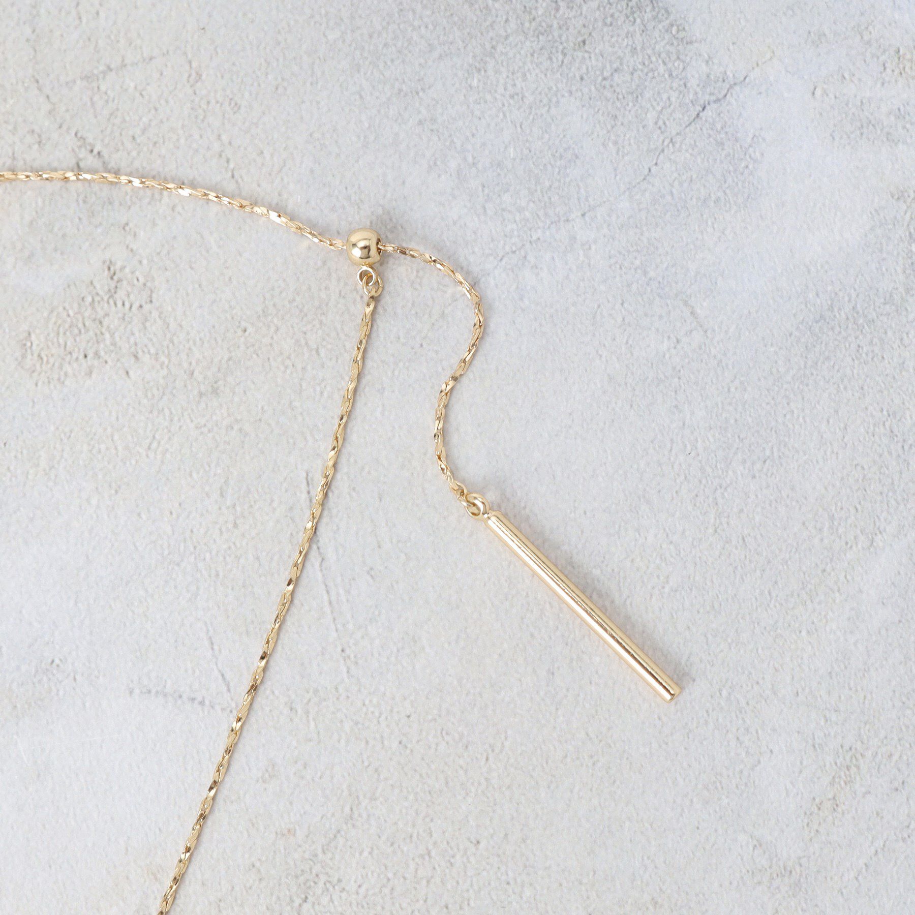 OPAQUE.CLIP「【2WAY】ダブルリングスライドネックレス」|ネックレス|