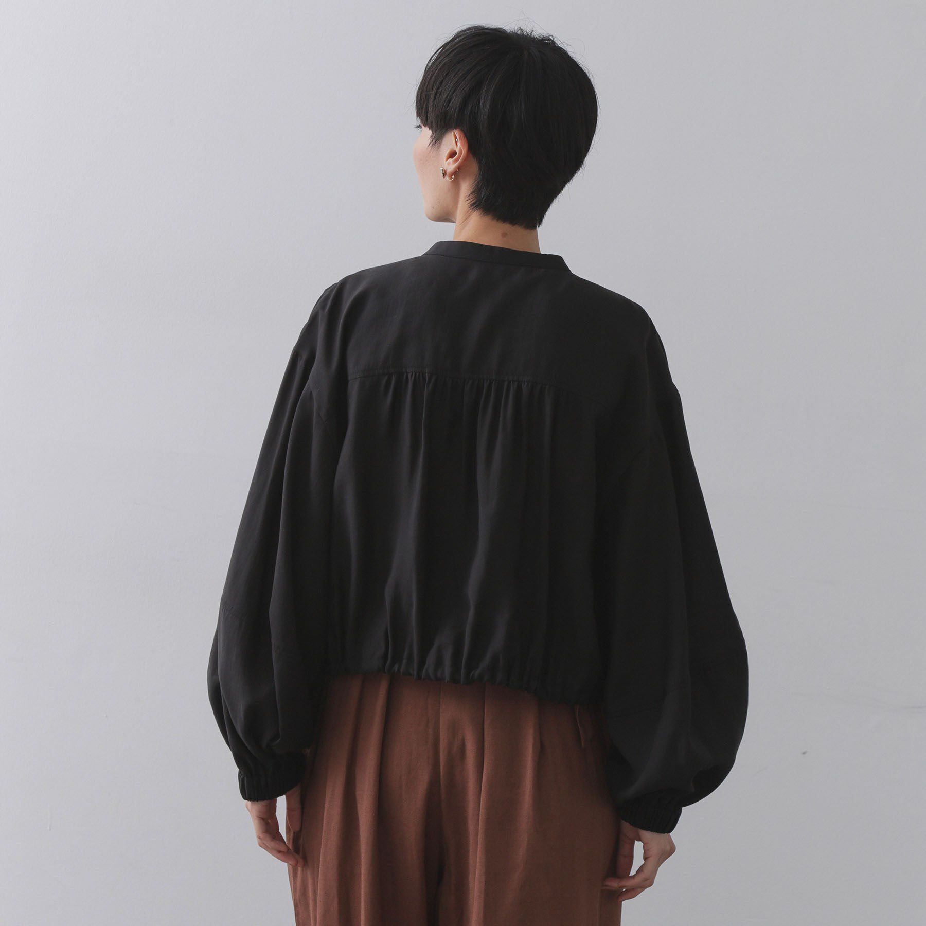 OPAQUE.CLIP「シアーランタンスリーブブルゾン【洗濯機洗い可】」|ブルゾン・スタジャン|