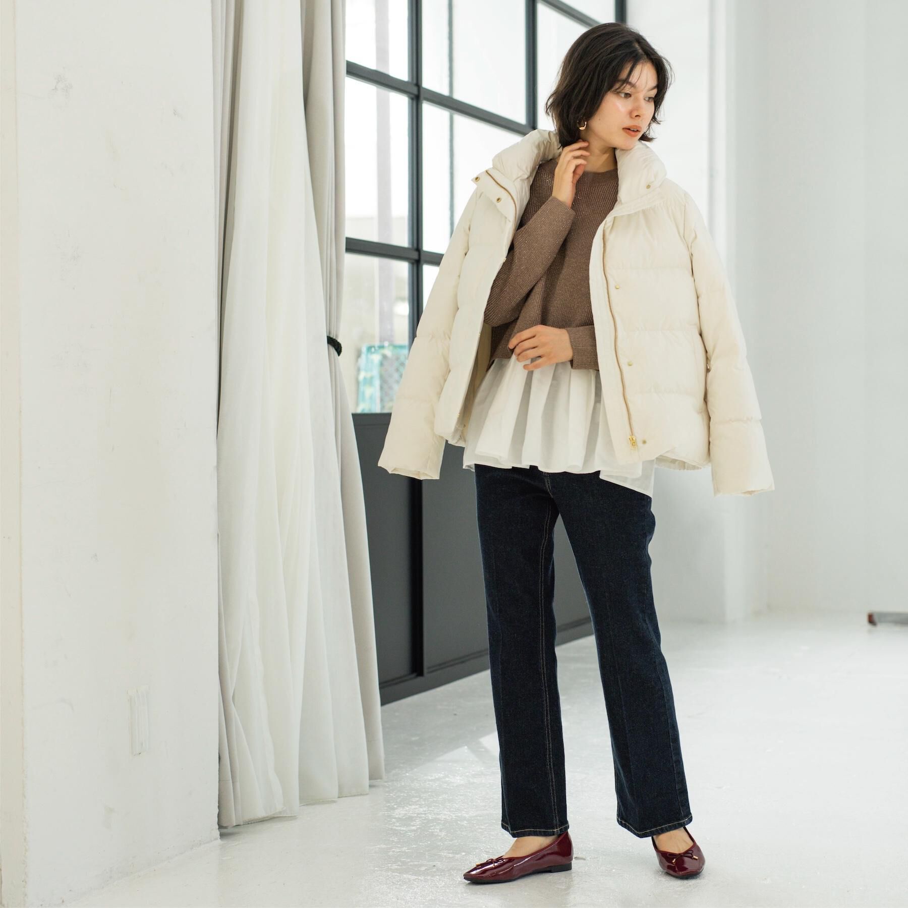 OPAQUE.CLIP「撥水ショートダウン【防風/抗菌防臭/洗濯機洗い可】《SS～LL》」|ダウン|