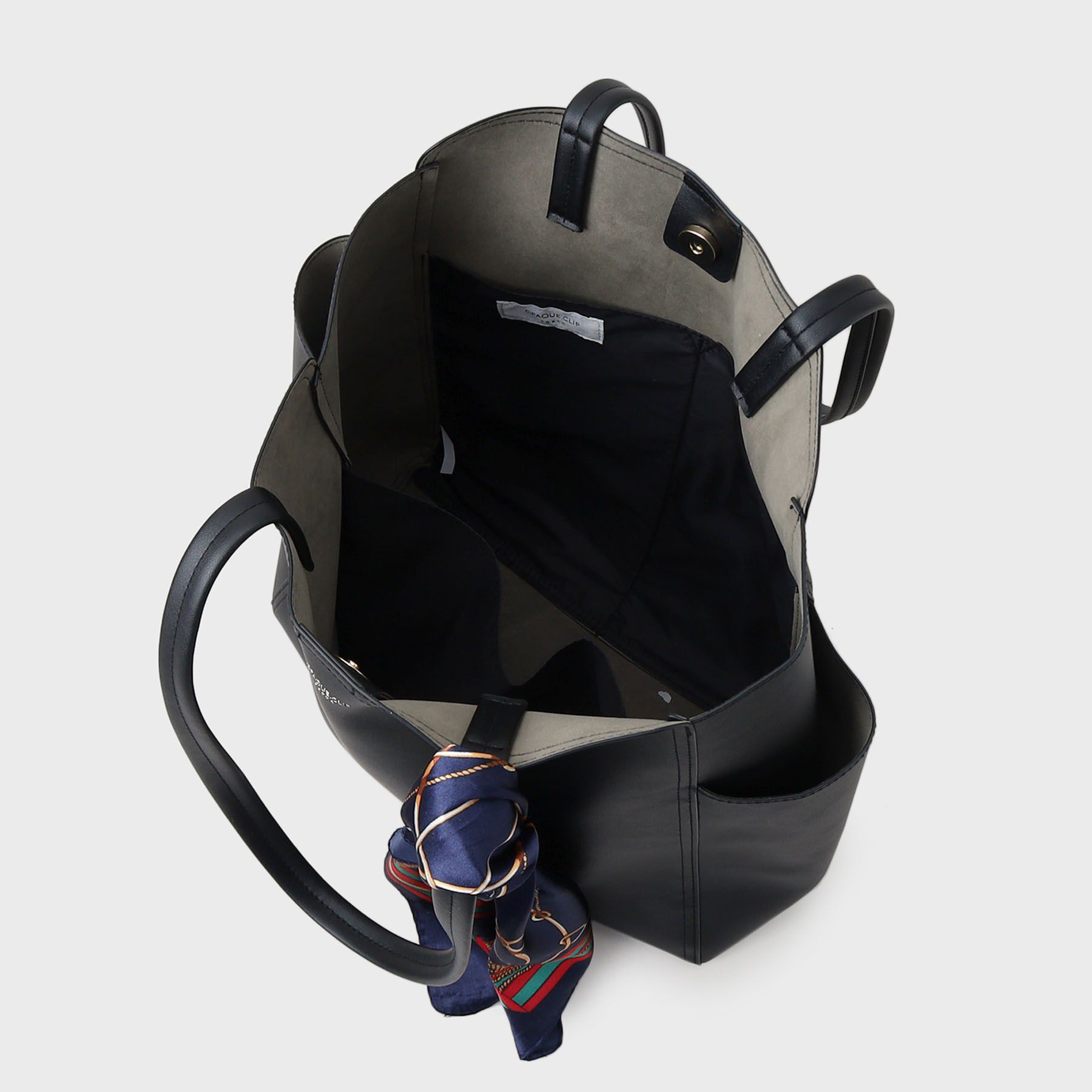 OPAQUE.CLIP「【A4サイズ対応】スカーフ付き裏スエード調合皮トートバッグ」|トートバッグ|