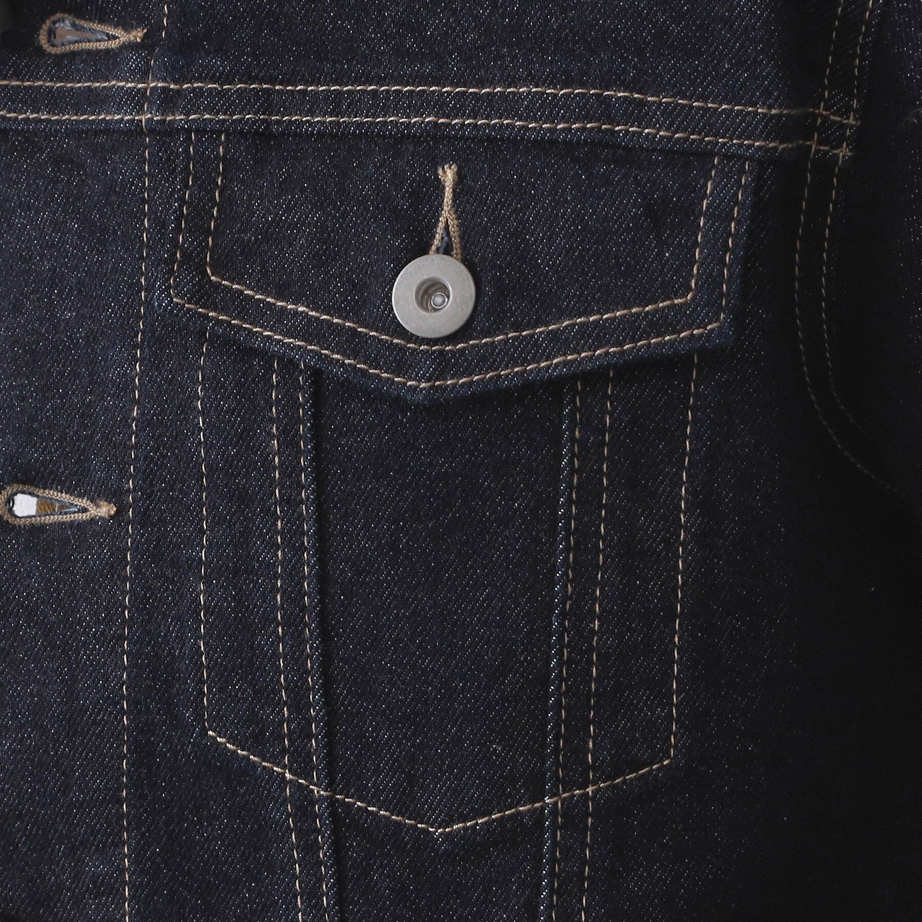 OPAQUE.CLIP「ストレッチデニムジャケット/オーガニックコットン混【洗濯機洗い可】」|デニムジャケット|