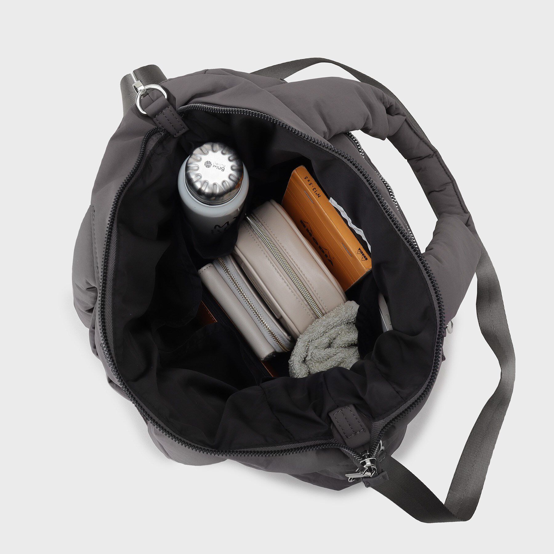 OPAQUE.CLIP「【2WAY/軽量】パフィートラベルビッグトートバッグ」|トートバッグ|