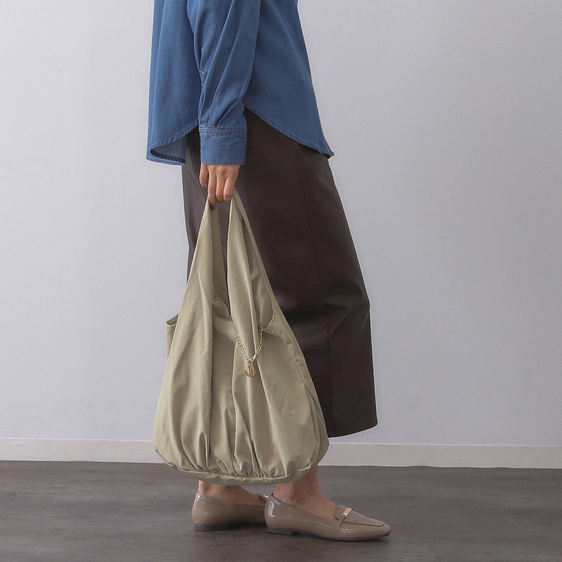 OPAQUE.CLIP「【A4サイズ対応】ヌバック調合皮ビッグトート」|トートバッグ|