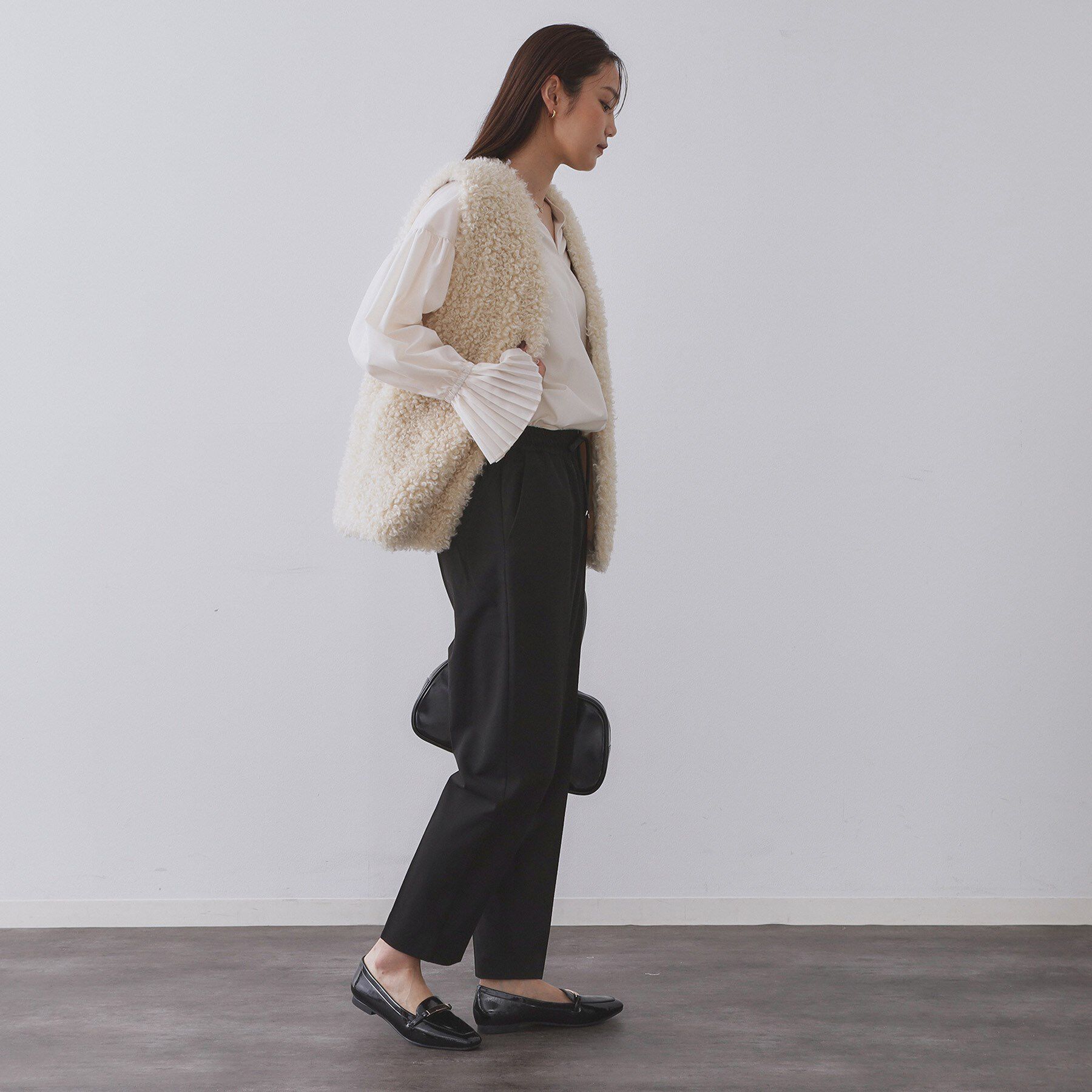 OPAQUE.CLIP「ウォームタッチ イージーテーパードパンツ【洗濯機洗OK/ストレッチ】≪SS～LL≫」|その他|