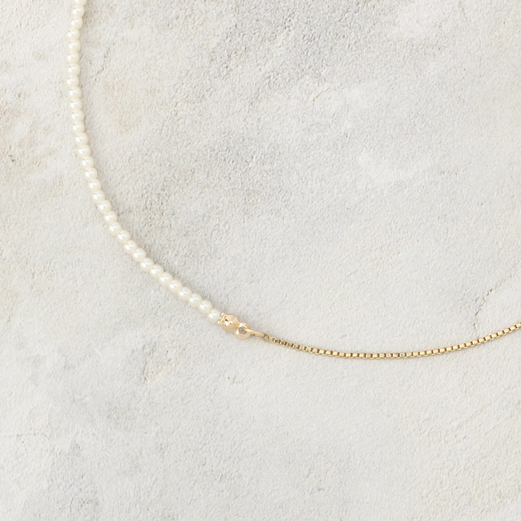 OPAQUE.CLIP「フェイクパール&times;チェーンスライドネックレス」|ネックレス|