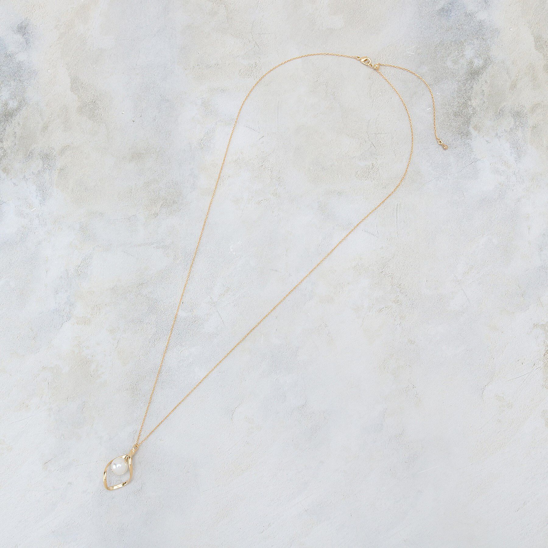 OPAQUE.CLIP「ニュアンスメタルリング&times;フェイクパールネックレス」|ネックレス|