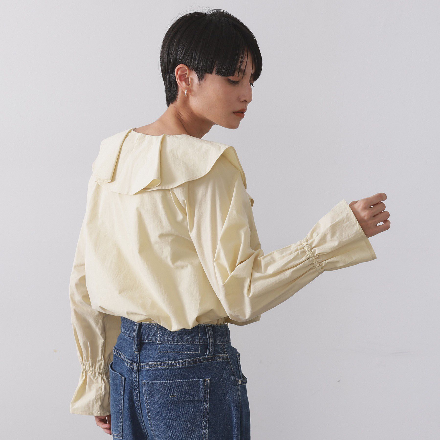 OPAQUE.CLIP「ラッフルフリルブラウス【洗濯機OK】」|シャツ・ブラウス|