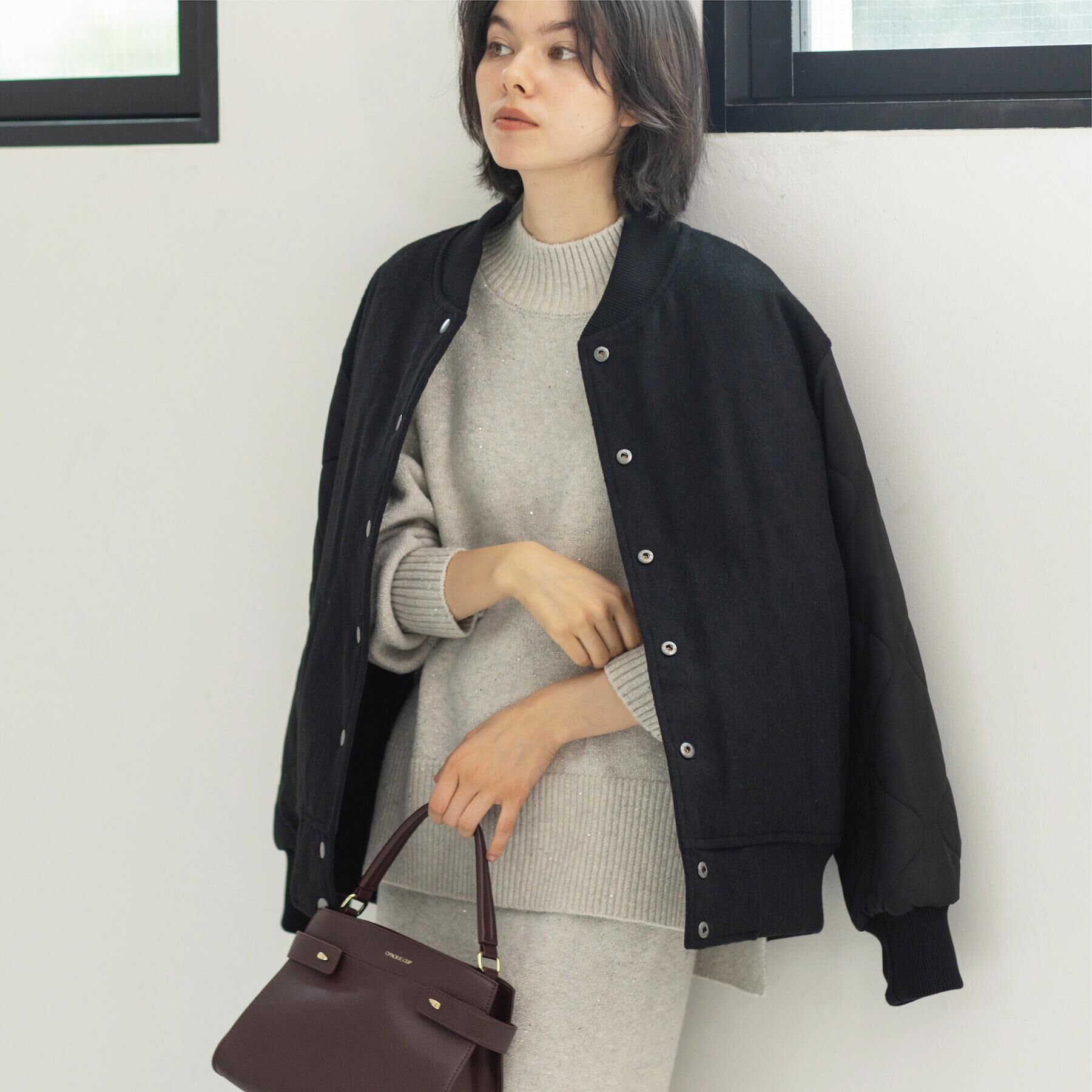 OPAQUE.CLIP「《リバーシブル》キルティングブルゾン」|ブルゾン・スタジャン|