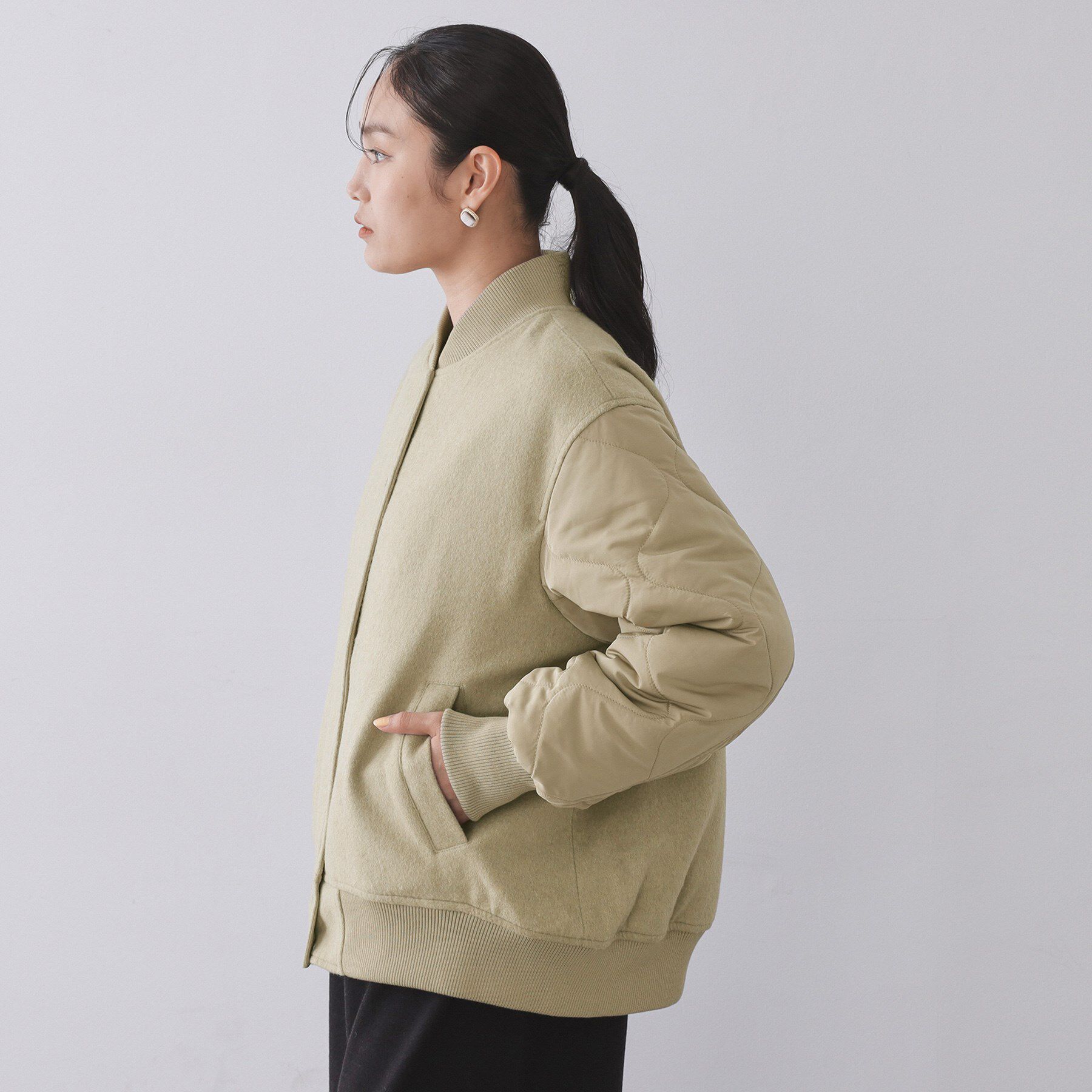 OPAQUE.CLIP「《リバーシブル》キルティングブルゾン」|ブルゾン・スタジャン|