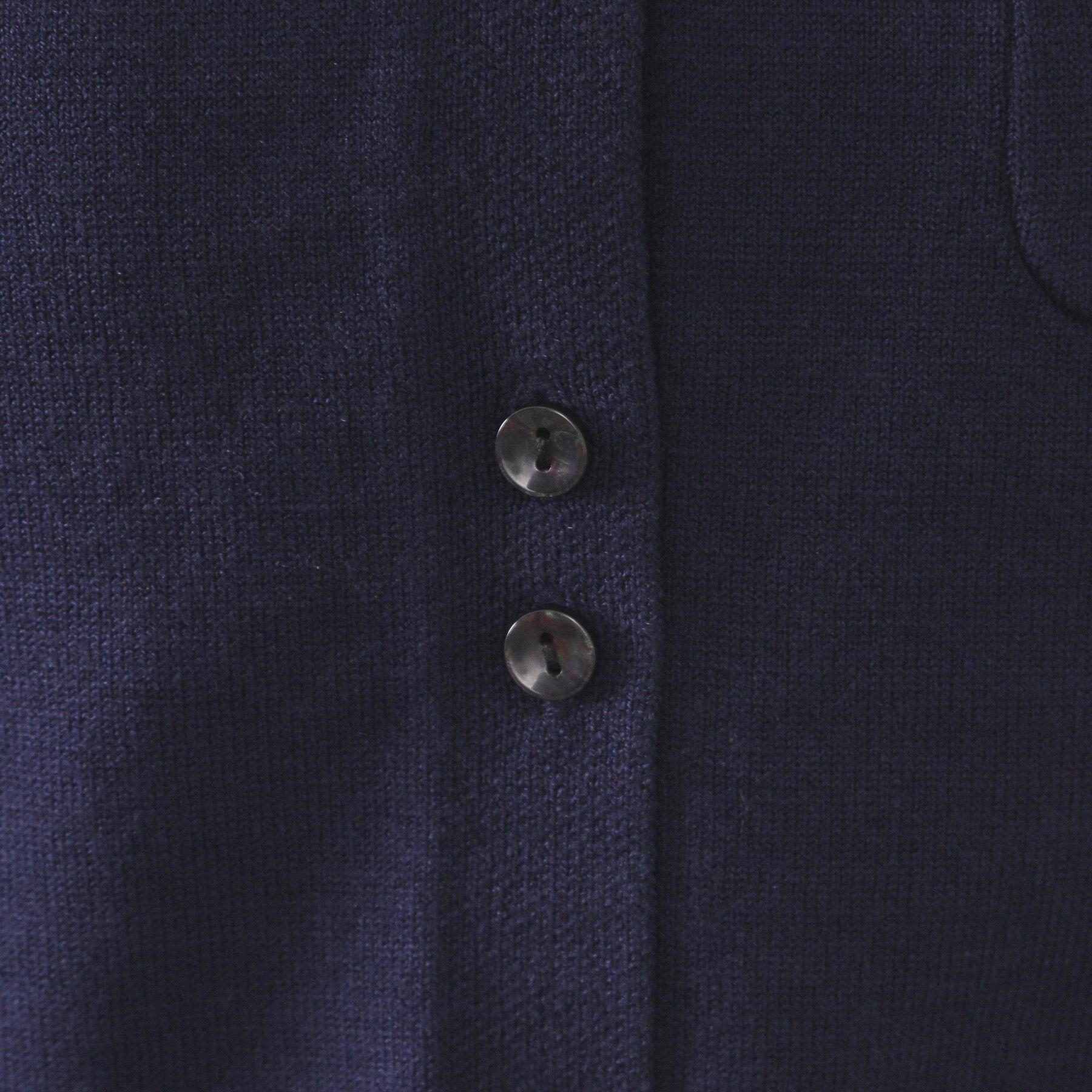 OPAQUE.CLIP「袖口ドッキング ポロ衿デザインニット【洗濯機OK】」|ニット・セーター|