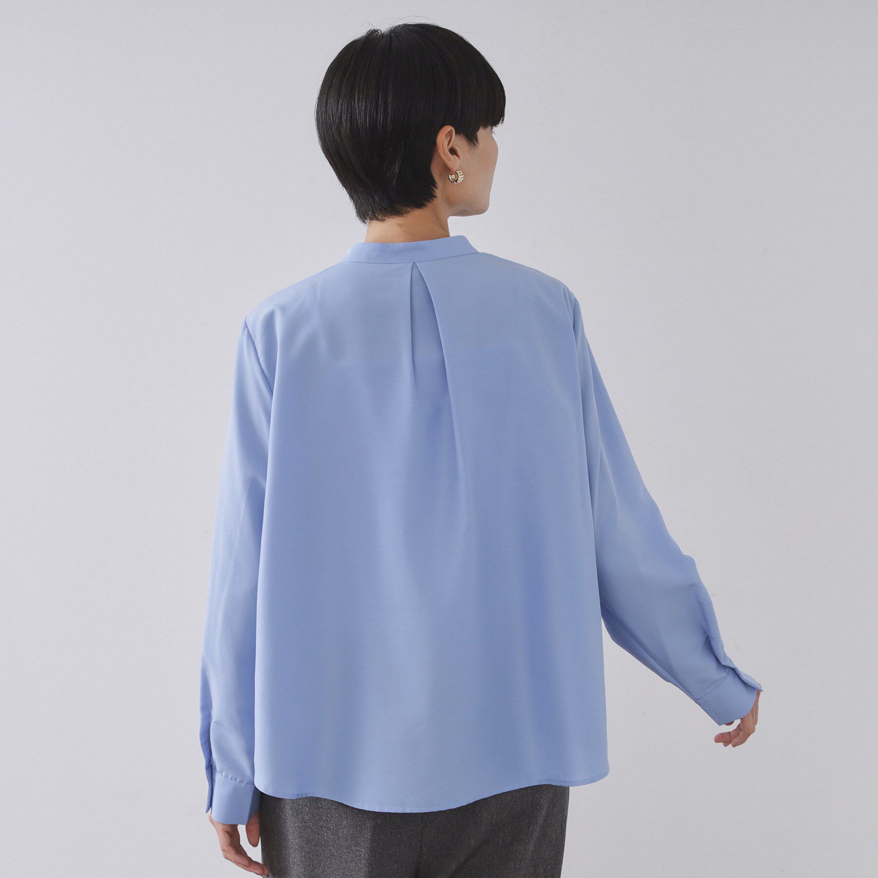 OPAQUE.CLIP「フロントフリルブラウス【洗濯機OK】」|シャツ・ブラウス|