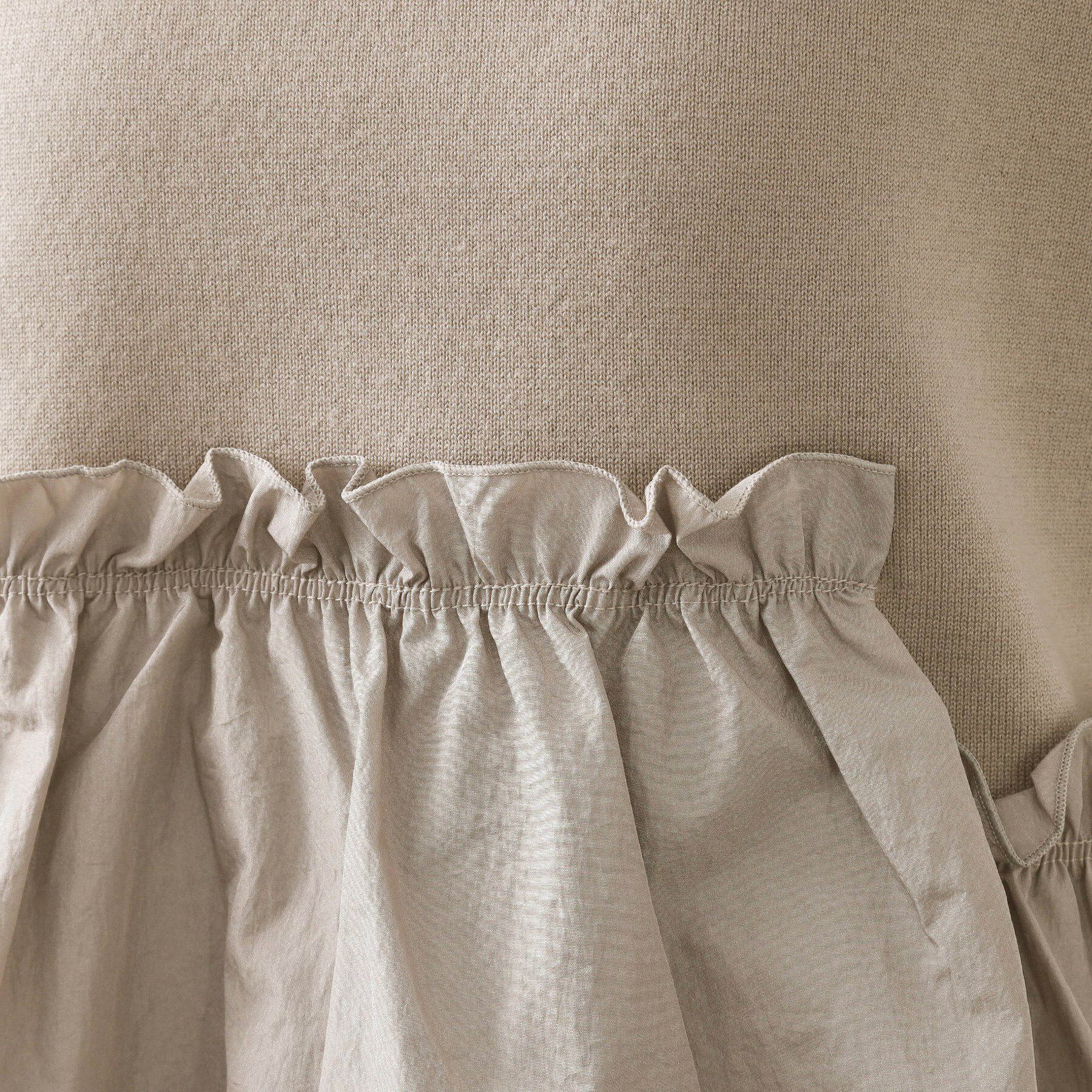 OPAQUE.CLIP「フリルドッキングニット【洗濯機OK】」|ニット・セーター|