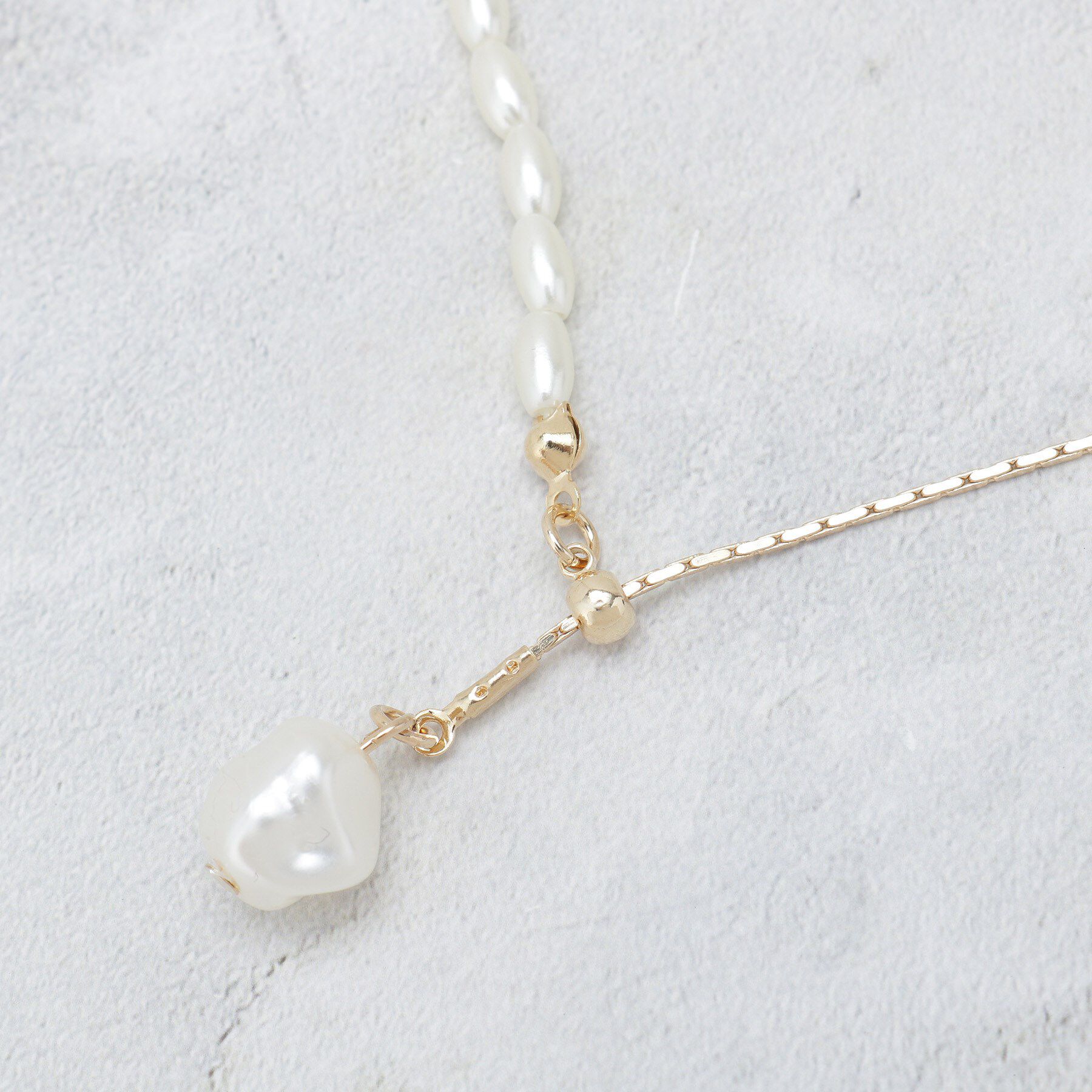 OPAQUE.CLIP「フェイクパールネックレス」|ネックレス|