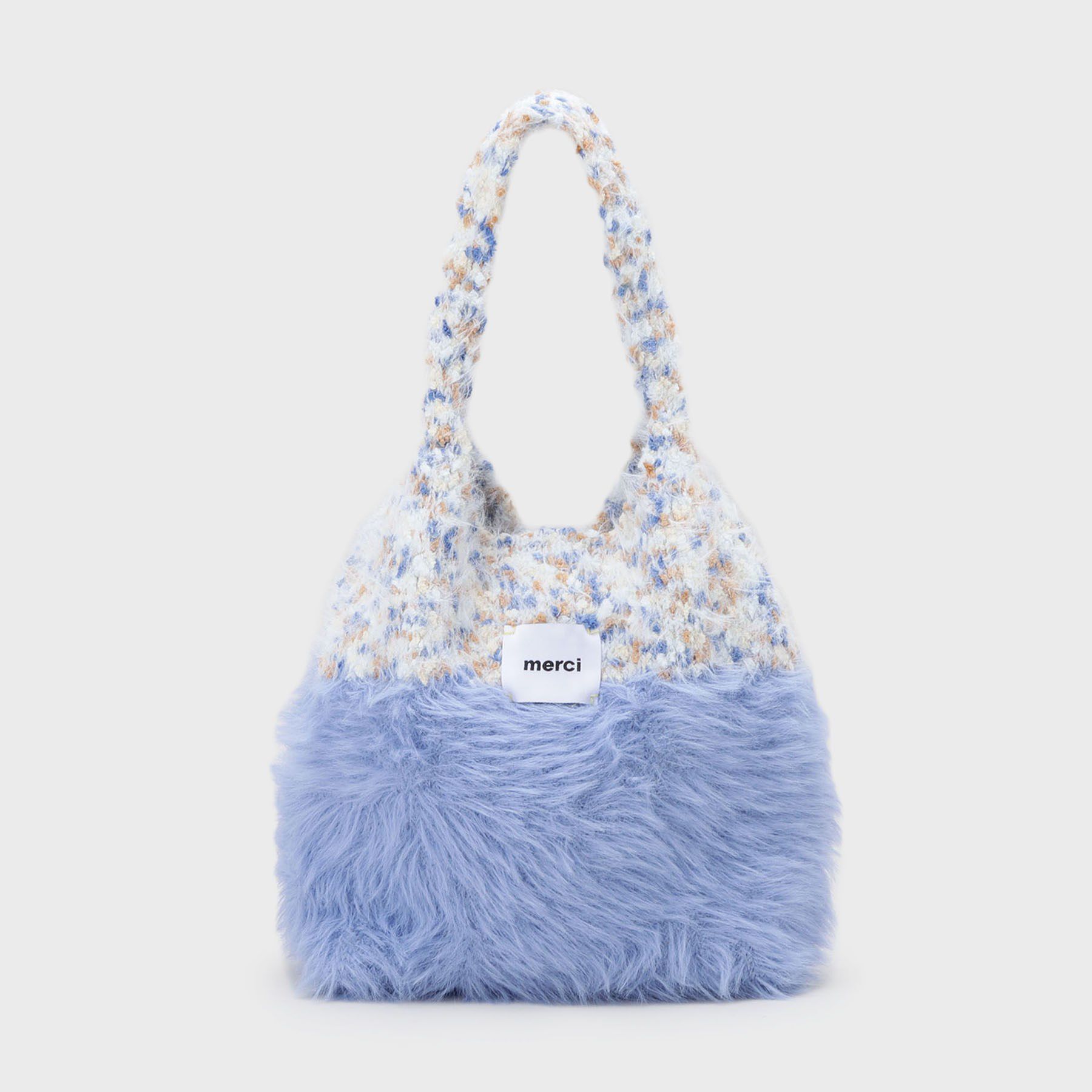 OPAQUE.CLIP「フェザーヤーンマルチカラーニットバッグ」|トートバッグ|